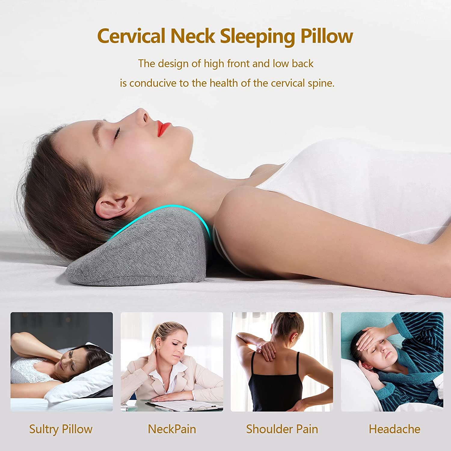 Cozyhealth Lumbar Support Pillow for Sleeping, Heated Lumbar Pillow with