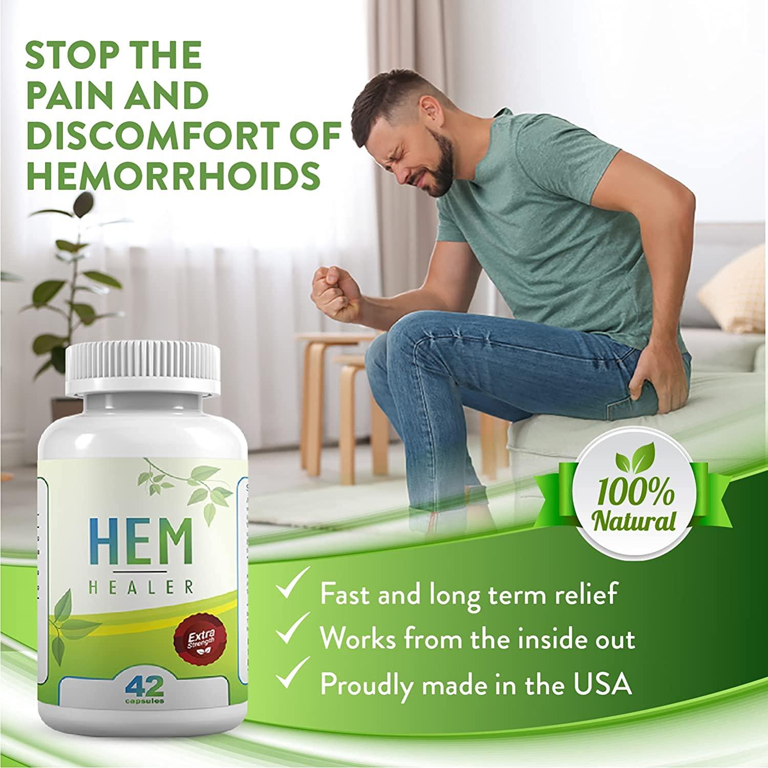 Hem Healer Hemorrhoid Treatment For Hemorrhoid Relief Reduce Swelling And Inflammation Soothe 