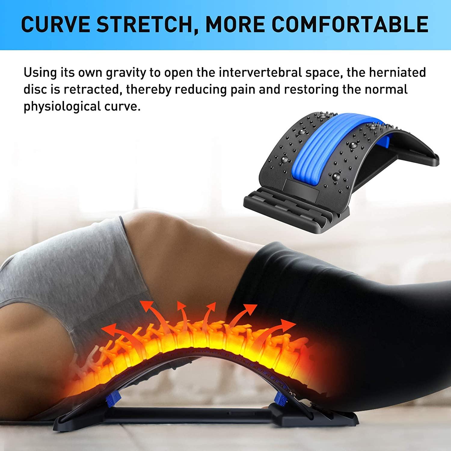 Dropship Back Cracker Lower Back Pain Relief Device With Magnet, Lumbar  Support Spine Board For Herniated Disc, Sciatica, Scoliosis to Sell Online  at a Lower Price