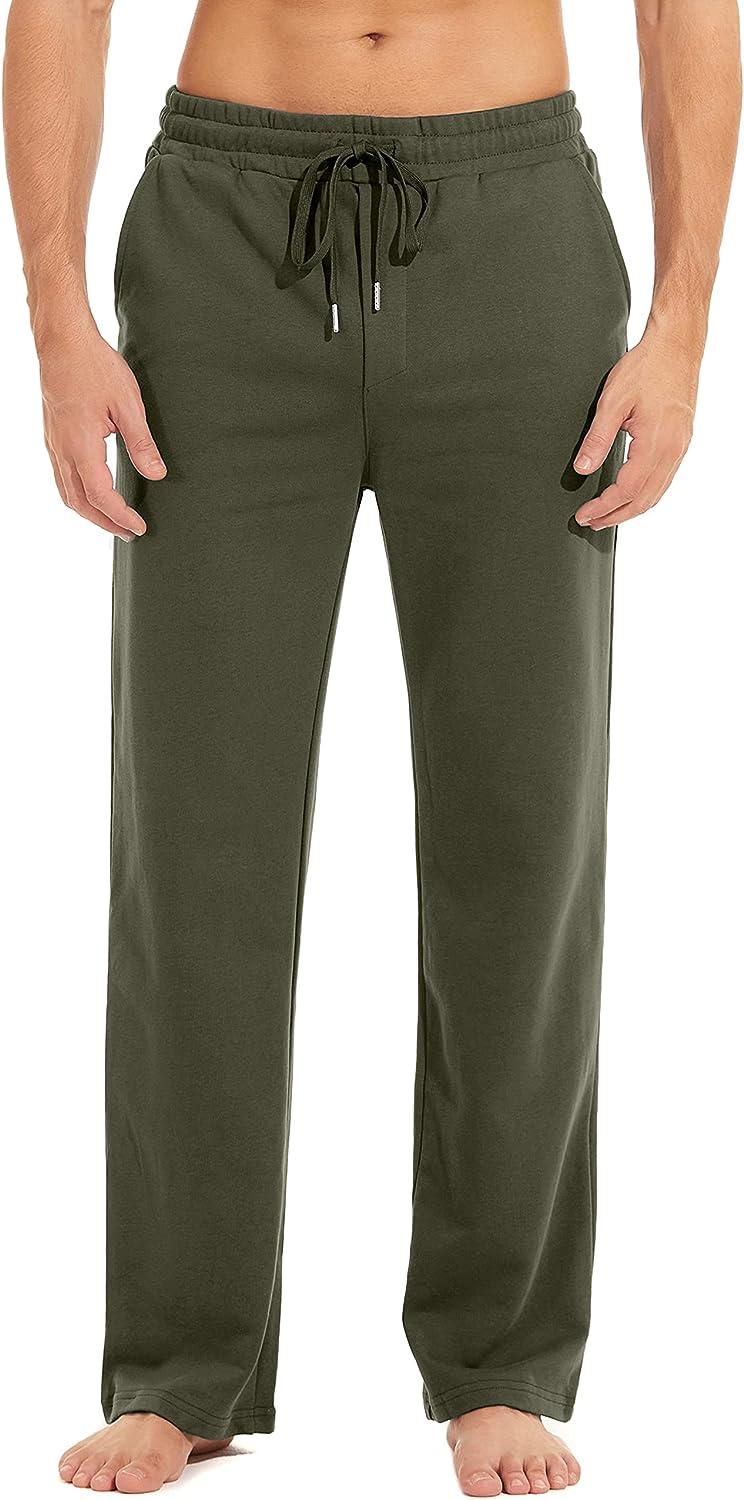 Men's Japanese Sweat Pants Casual Cotton Linen Stretch Elastic Trousers  Joggers