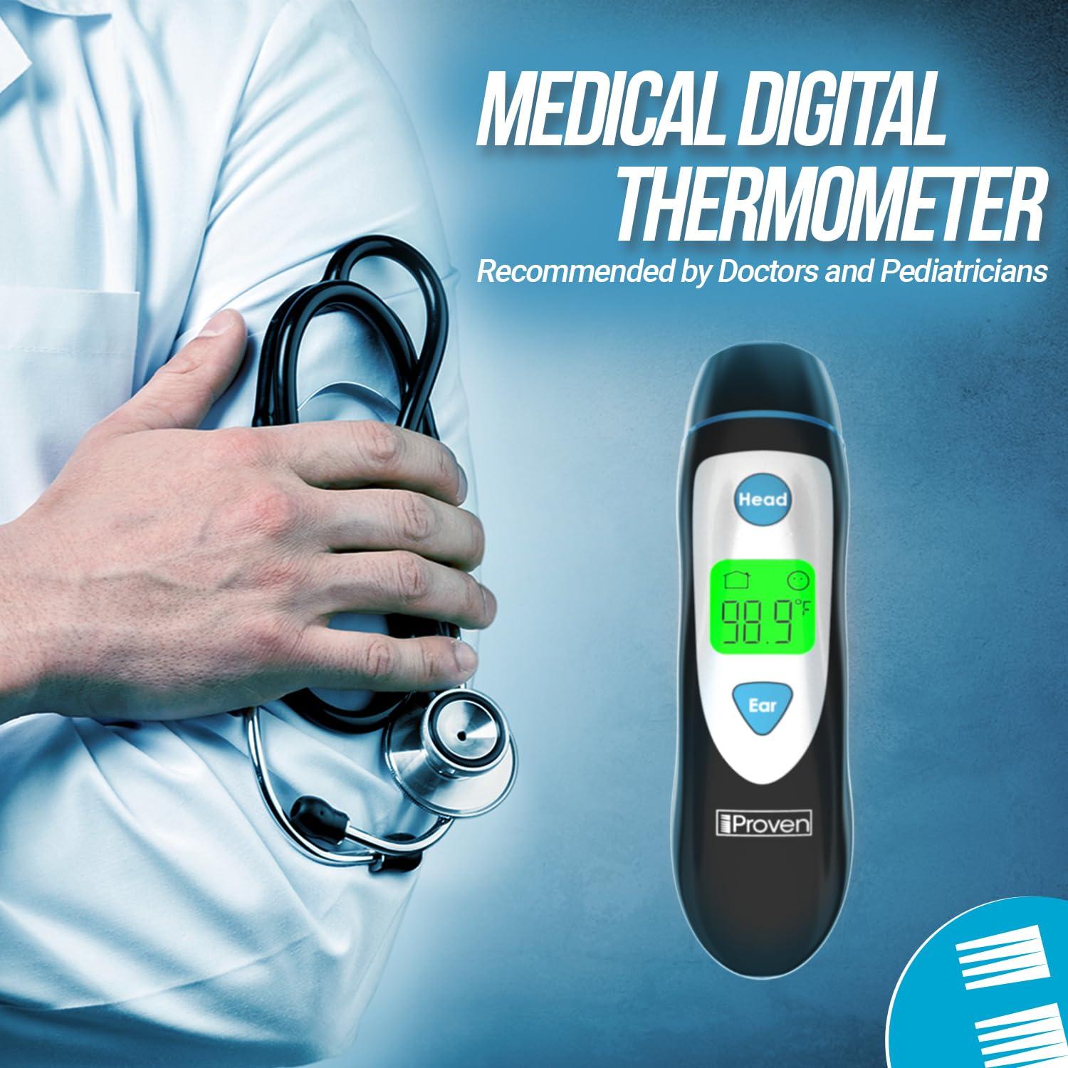 IPROVEN Digital Ear Thermometer for Adults, Kids and Babies Fast