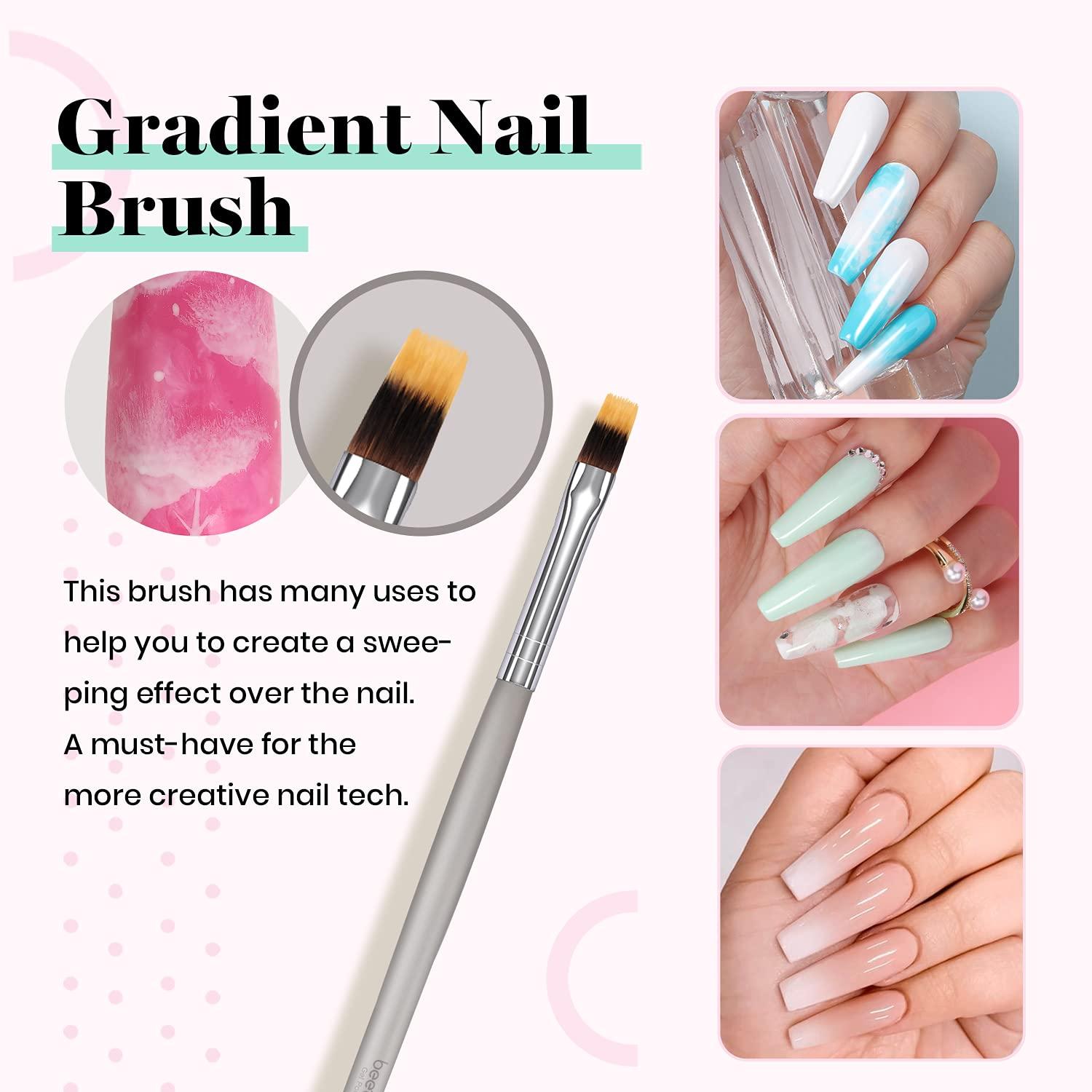 Gradient Brush Nail Liner Brushes For Manicure Pedicure - Temu