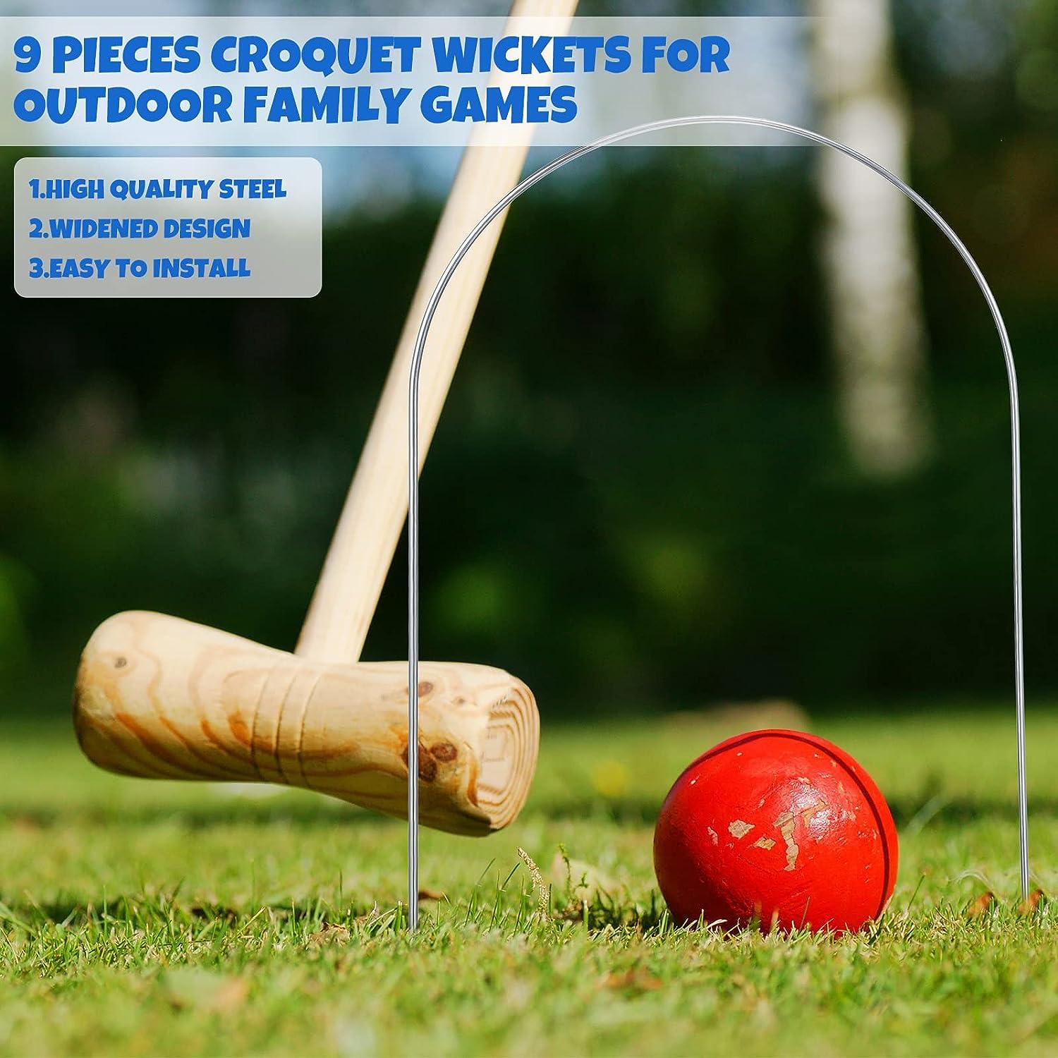 set up croquet wicket