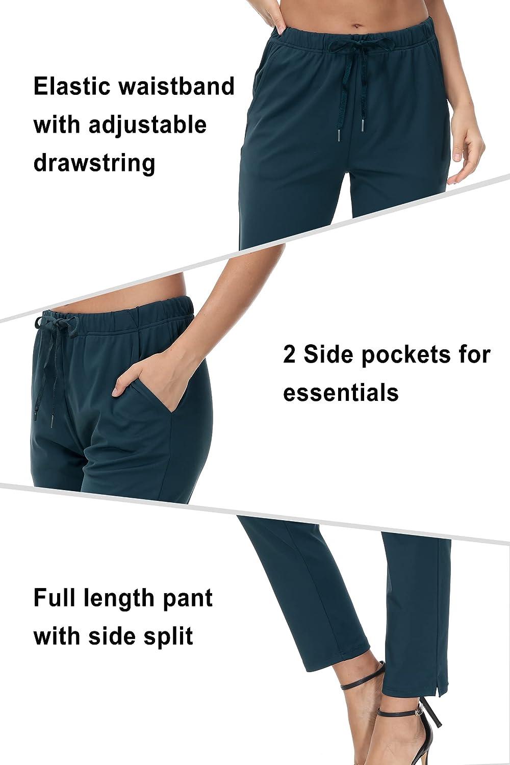 Women's High Waist Yoga Pants Wide Leg Side Pockets Pants / Trousers  Breathable Quick Dry Moisture Wicking Bl…