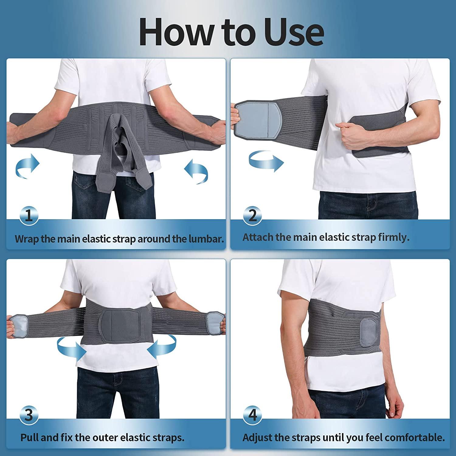 KDD Lumbar Support Belt for Women and Men with 12 India