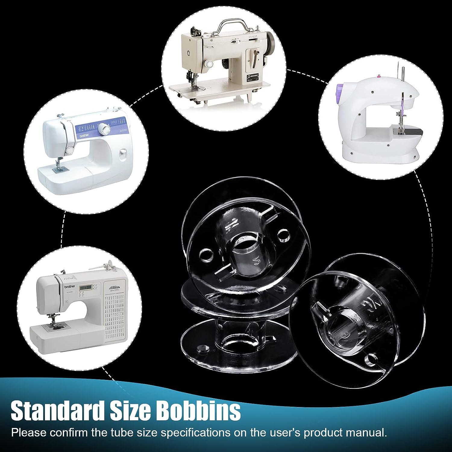 50 Pcs Bobbins, Plastic Bobbins for Brother Sewing Machine, Sewing Bobbins  with Bobbin Case, Bobbin for