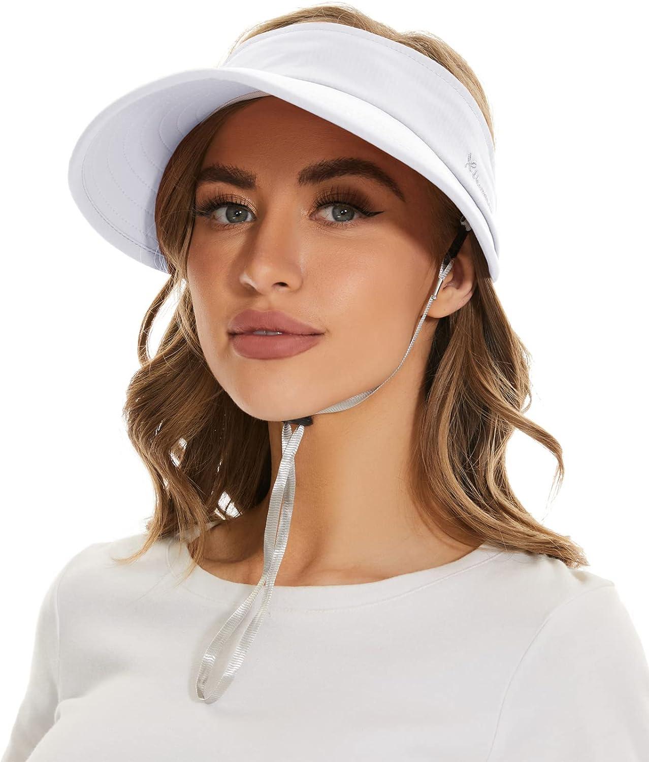 Extra Wide Brim Sun Visor Packable Open Top Bucket Hats Women UV