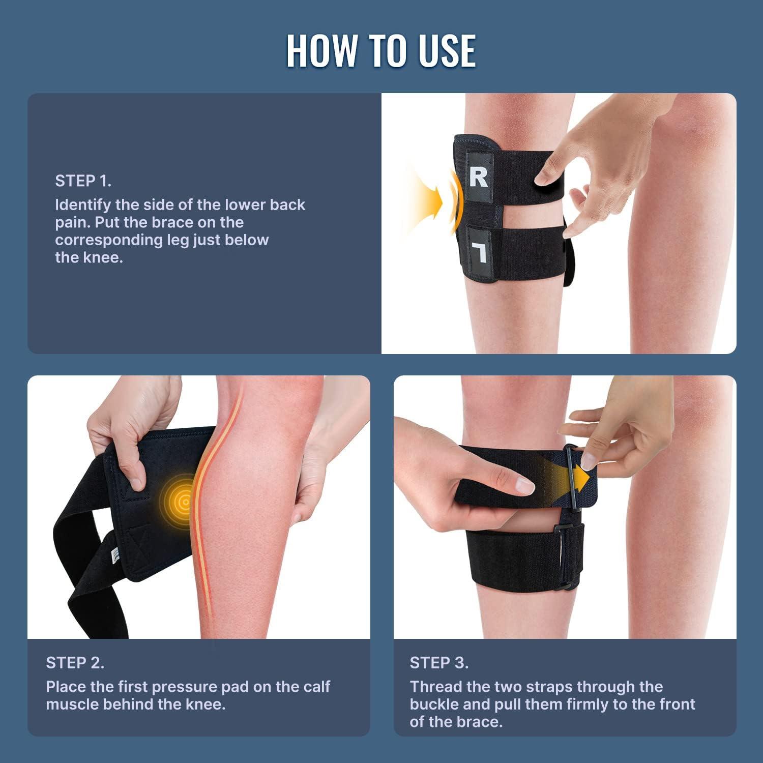 Sciatica Pain Relief Devices - 2023 Best Sciatic Pain Relief , Knee Brace  for Sciatica As Seen on TV, Acupressure System for Instant Relief from