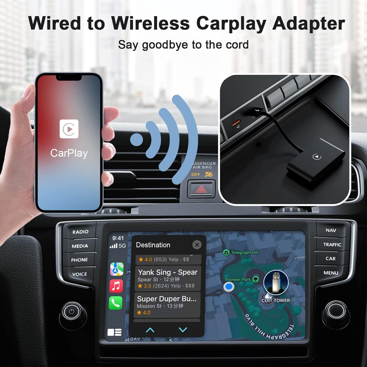 Wireless CarPlay Adapter Wireless Carplay USB Dongle Plug & Play