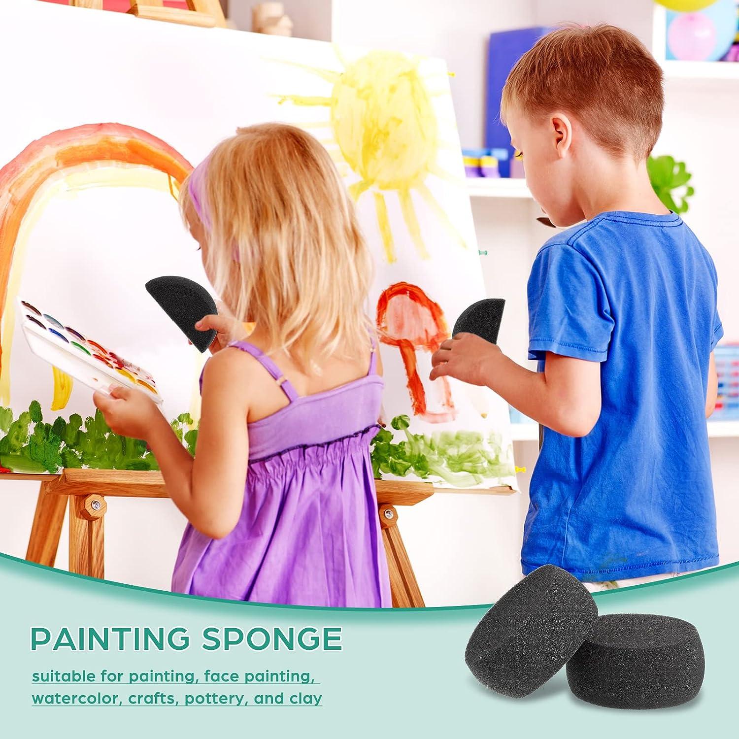 Face Paint Sponges for Art Work Body Paint Sponge Black Reusable Painting  Sponge