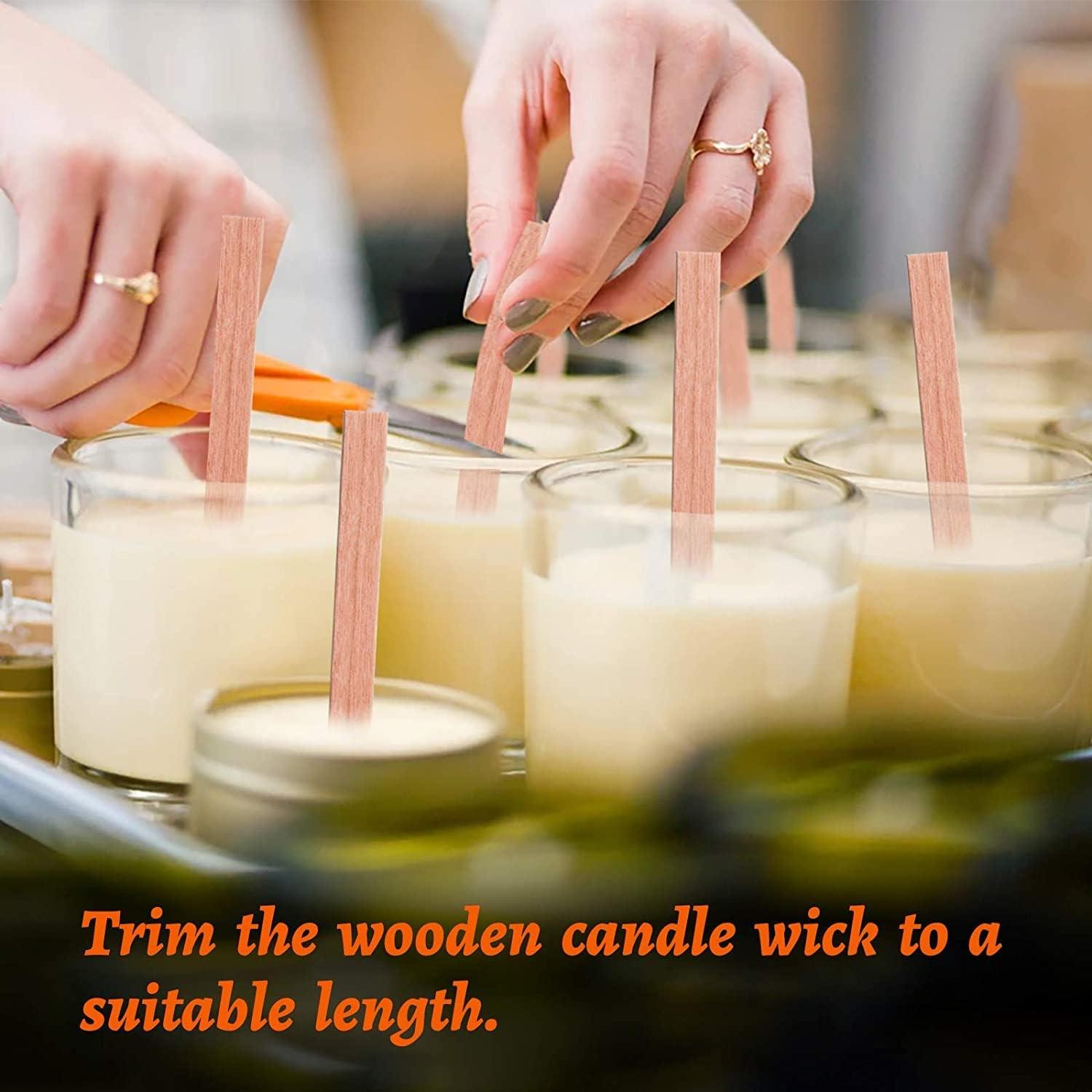 China Manufacturer Wooden Candle Wood Wicks for Making Scented Soy