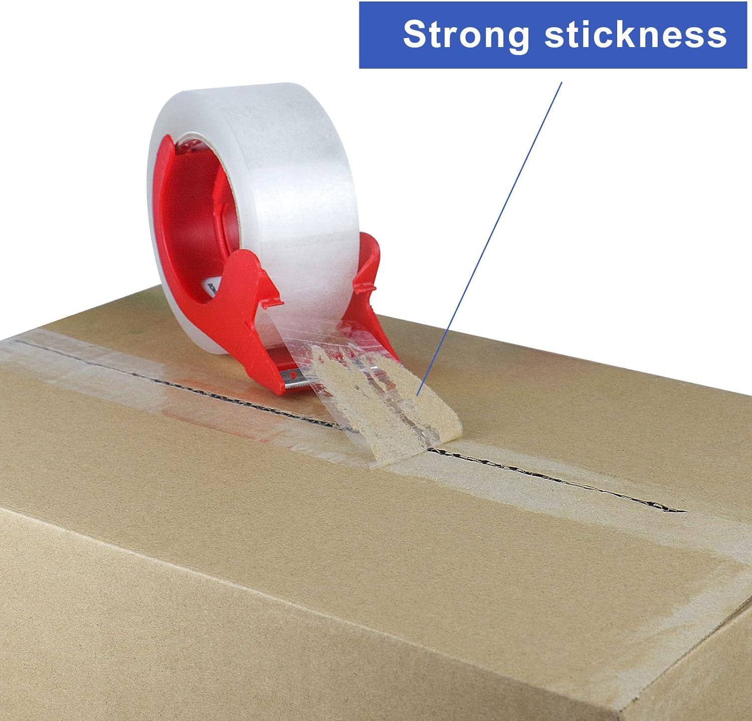 Packing Tape w/ Tape Dispenser (Two Pack)