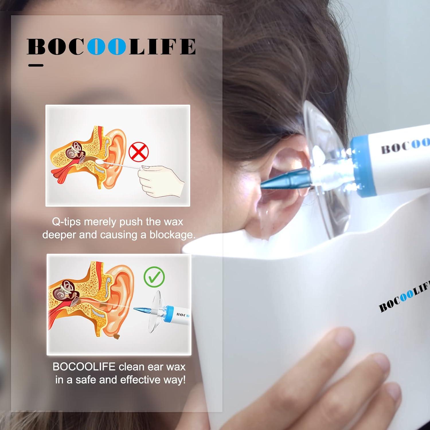 BOCOOLIFE Electric Earwax Remove Removal Ear Irrigation System Kit