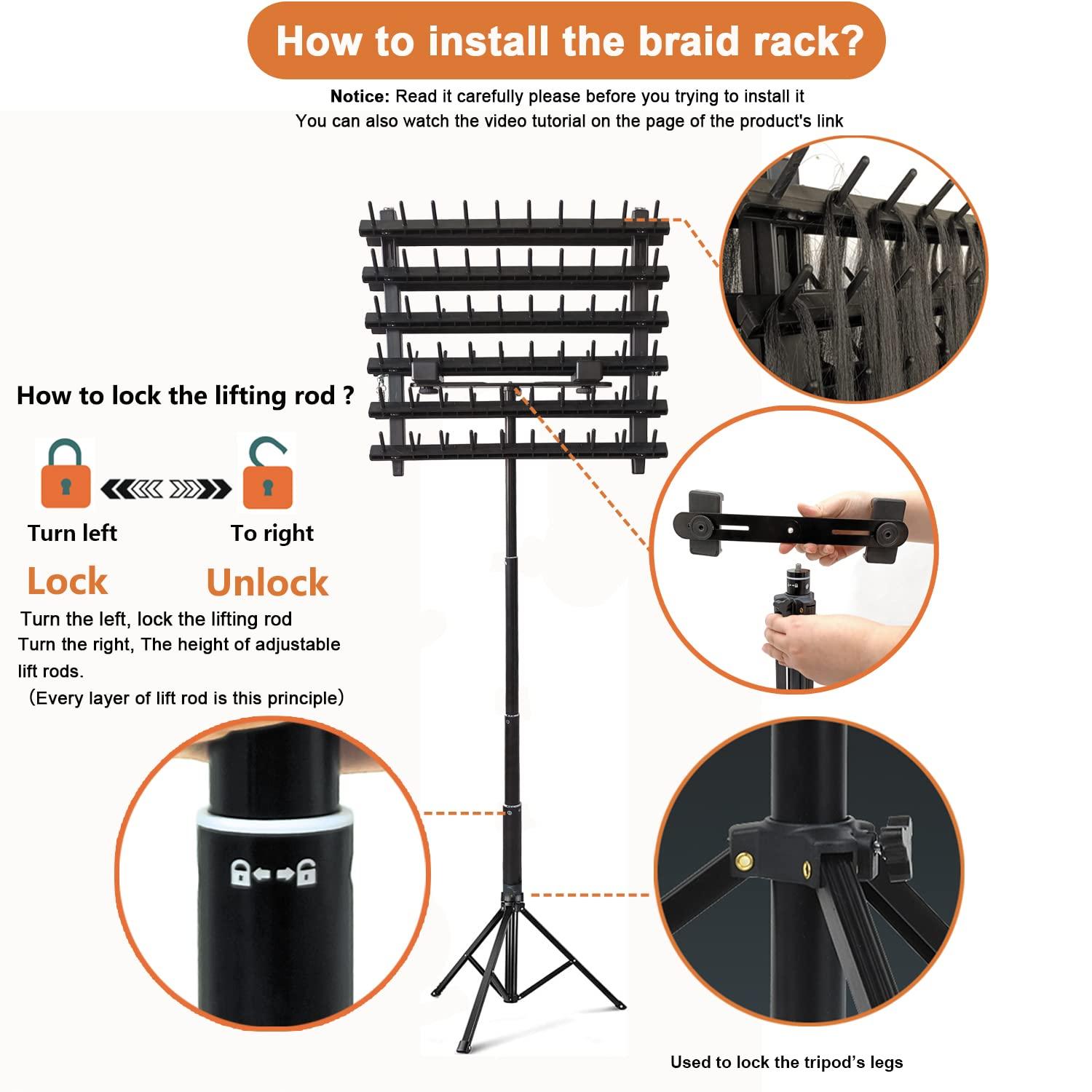 Braid Rack Stand Combo