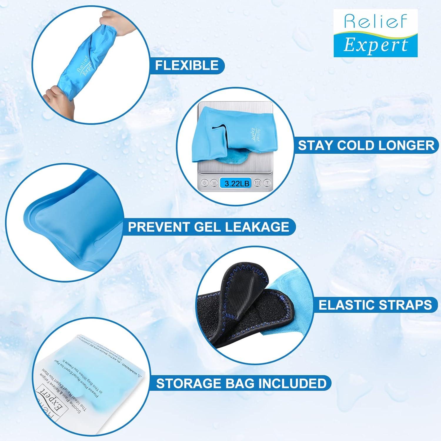Relief Expert Shoulder Ice Pack Rotator Cuff Cold Therapy for Injuries  Reusable Gel Cold Pack Wrap for Left or Right Shoulder and Arm, Instant  Pain