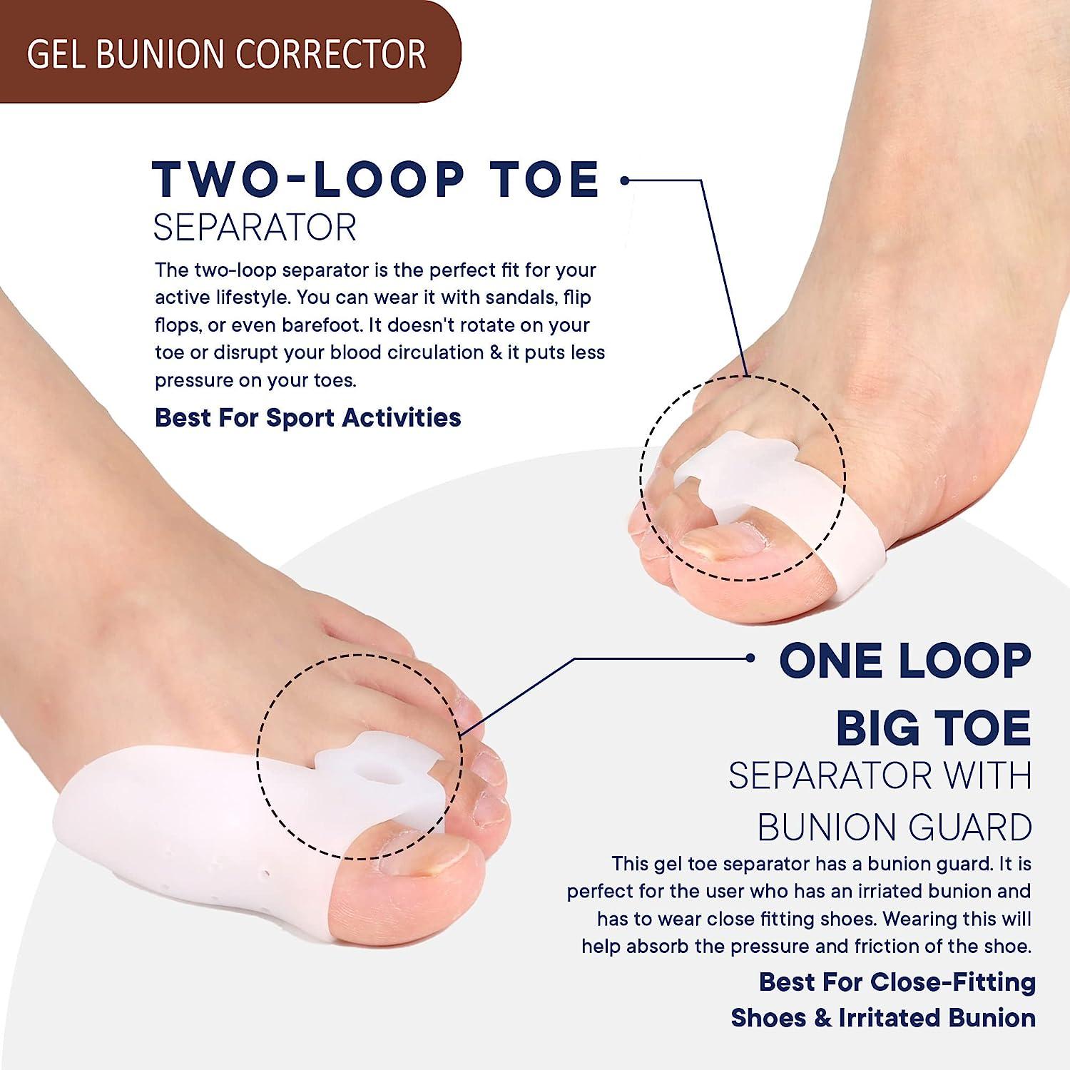 Bunion Corrector For Women & Men and Bunion Toe Separators, Effective  Orthopedic with Bunion Splint, Big Toe Straightener Pain Relief Bunion  Corrector Day Night Support Hallux Valgus (Black)