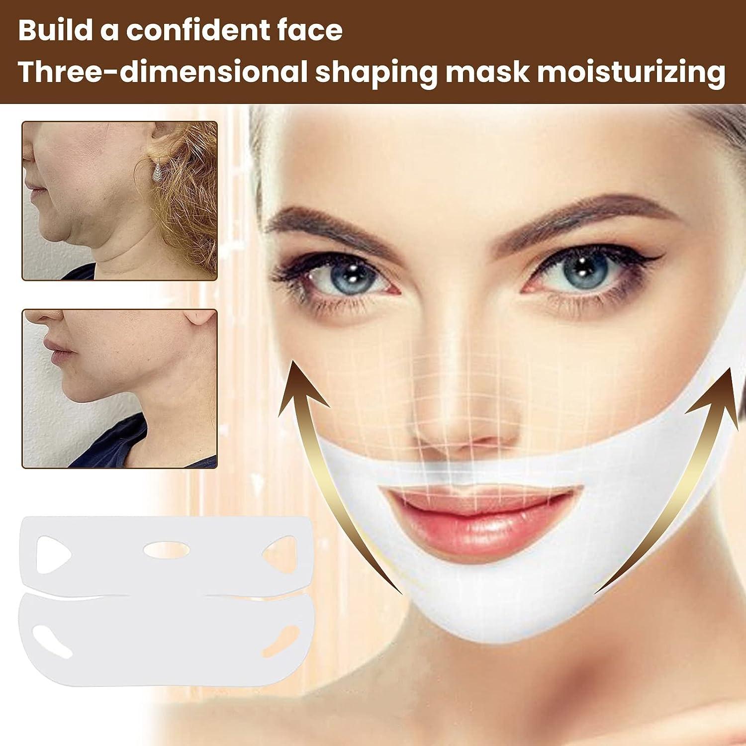 V Line Face Mask Neck Mask For Face & Chin Line - 5Pcs