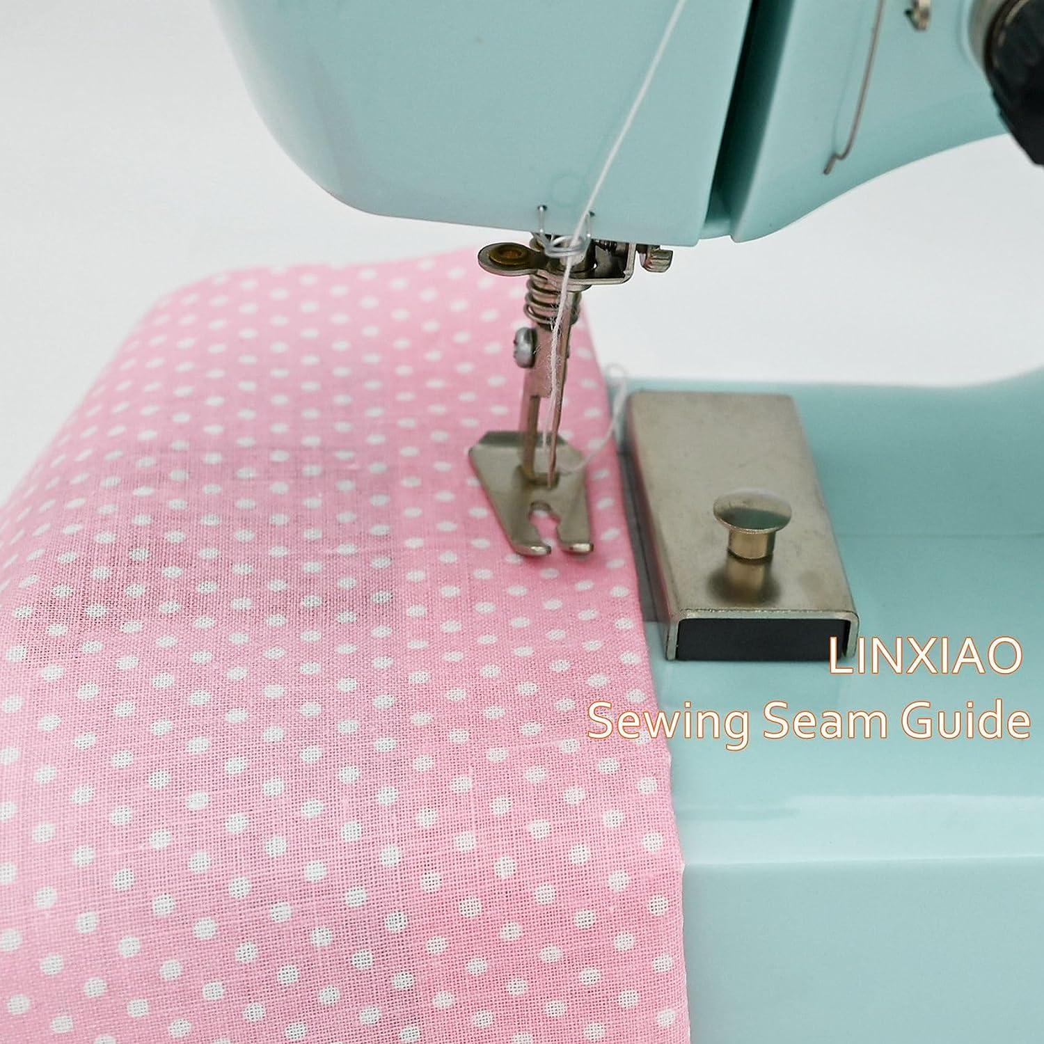 LINXIAO Magnetic Seam Guide of 4 Pieces with Sewing Clips of 9