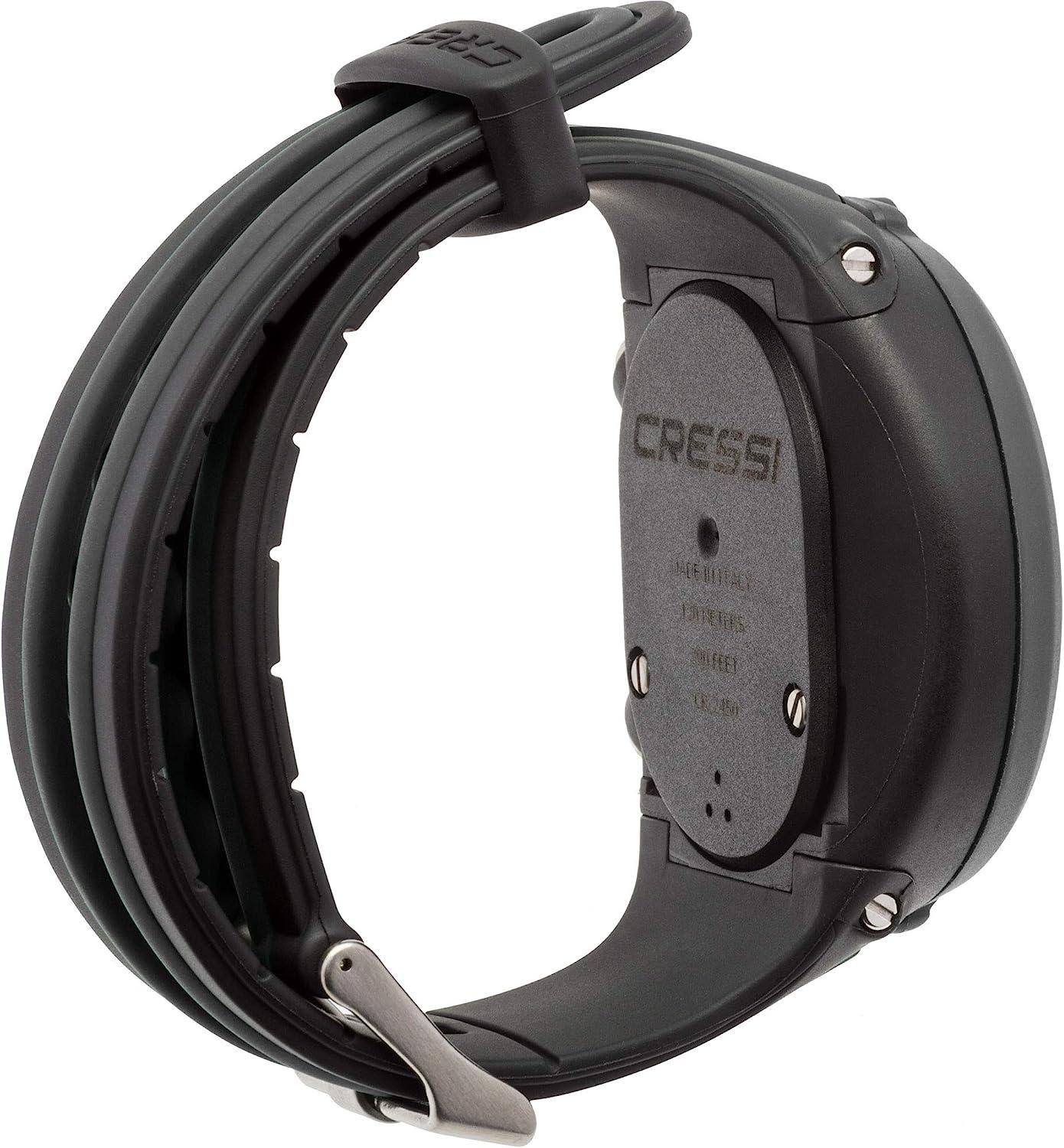 Cressi Nepto Freediving Watch Computer - Fully Customizable - Protection  against Taravana risk - Logbook - Made in Italy Black