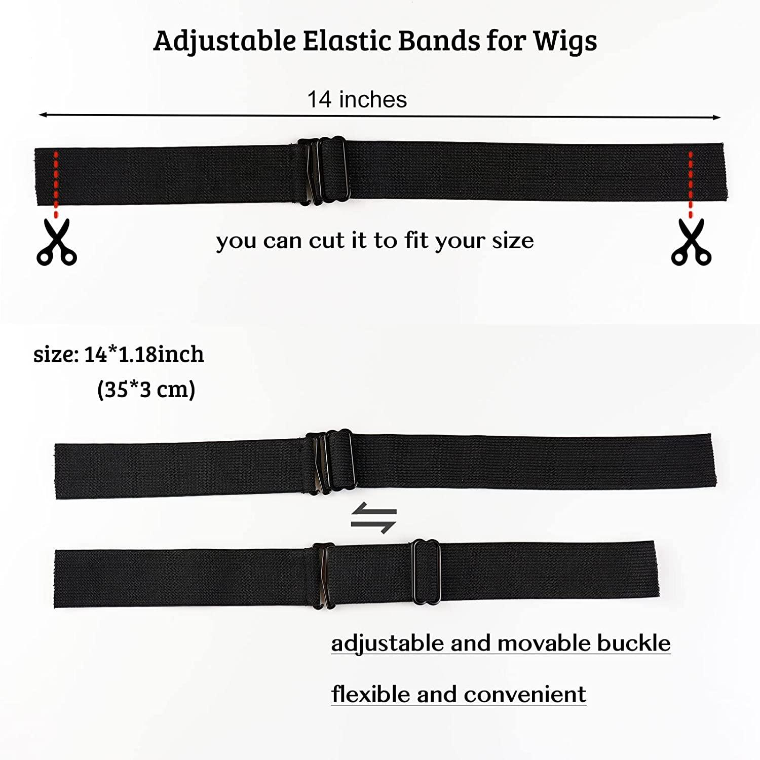 4 Pcs/set Adjustable Elastic Band for Wigs Making Wig Accessories