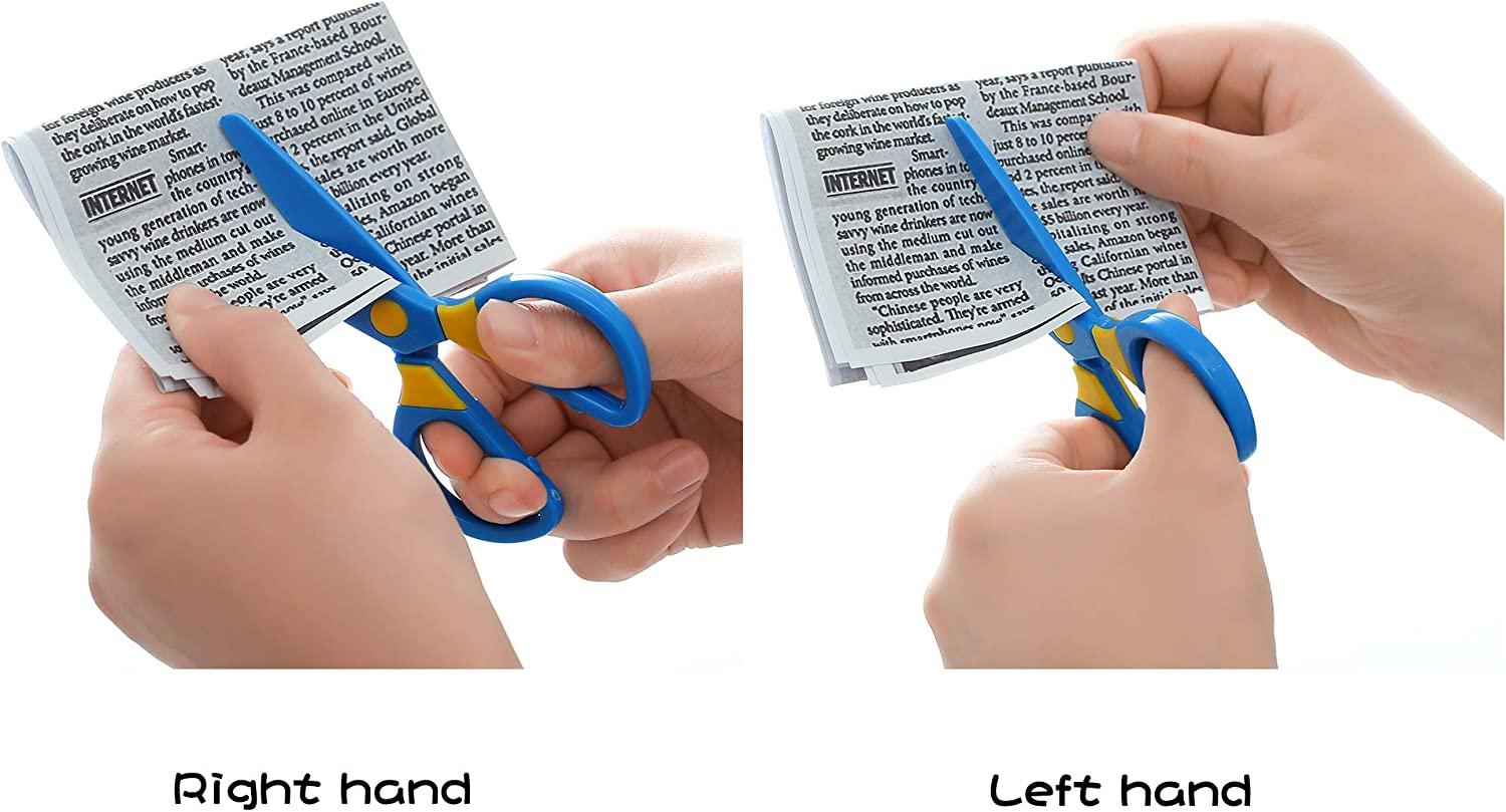 10 Pcs Kids Scissors, Children Blunt Tip Safety Scissors Plastic Handle  Handmade Scissors Preschool Training Scissors With Cm-scale For Scrapboo