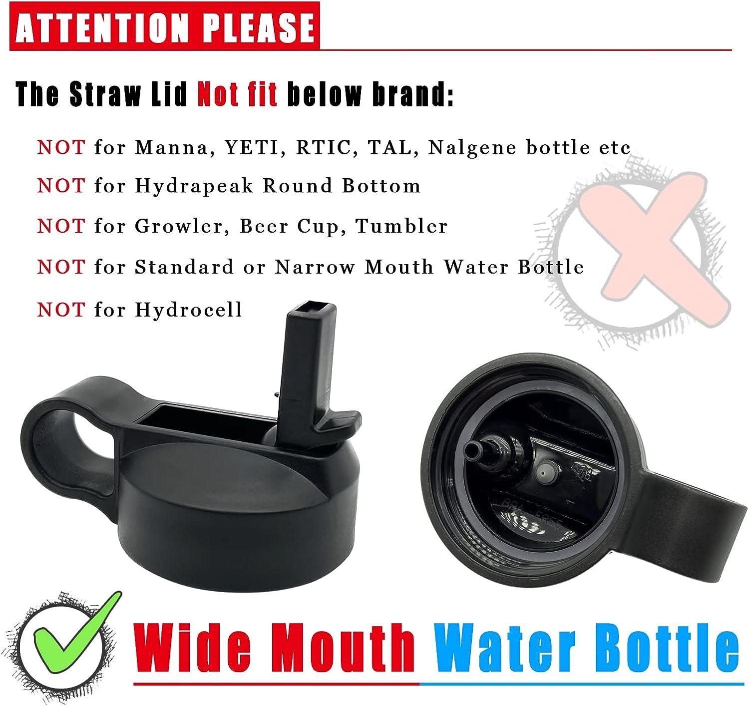 Ouharty Replacement Wide Mouth Straw Lids for Hydro Flask Lids