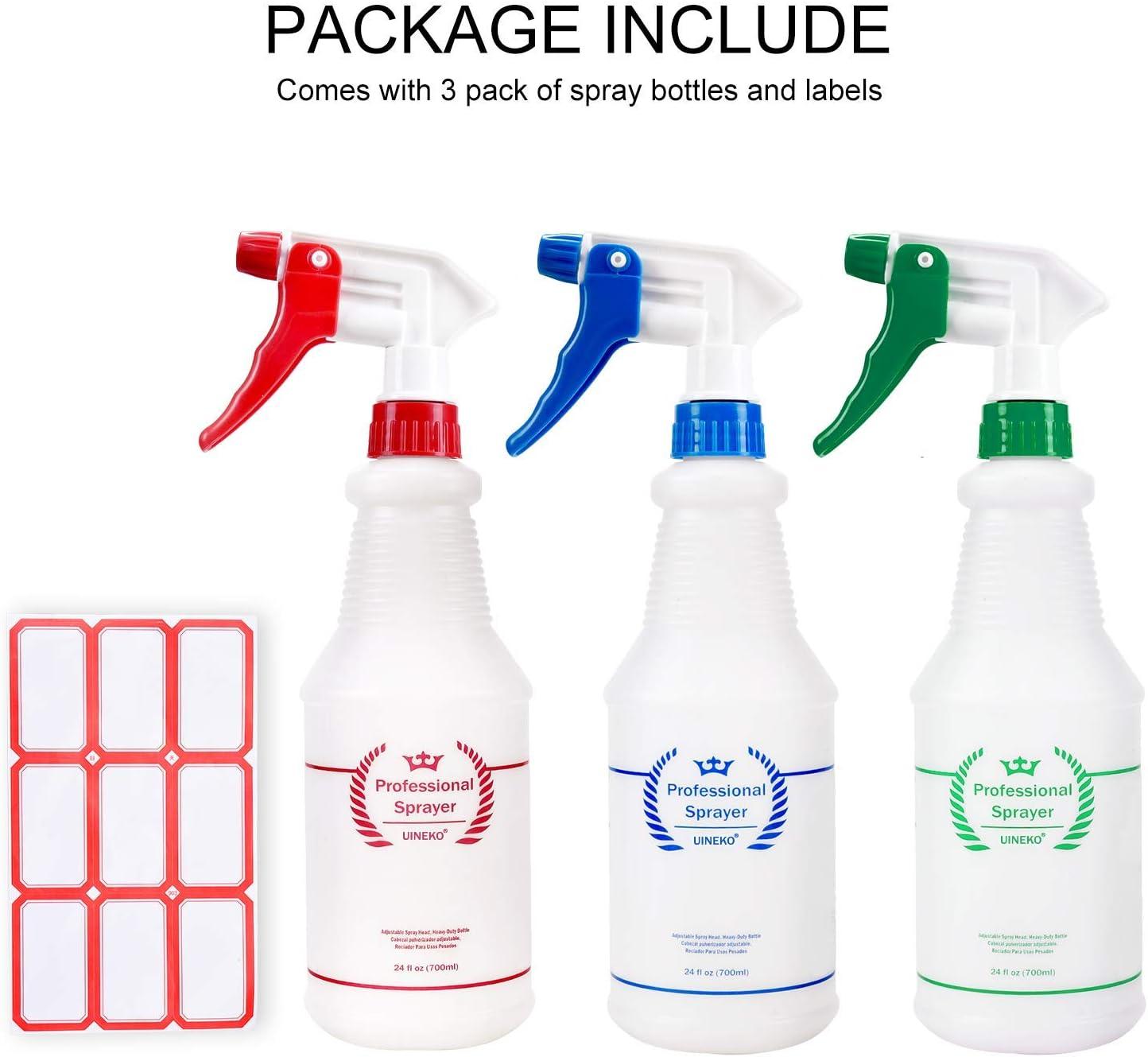 Spray Bottles, Empty Sprayer Bottle, Heavy Duty Cleaning Nozzle