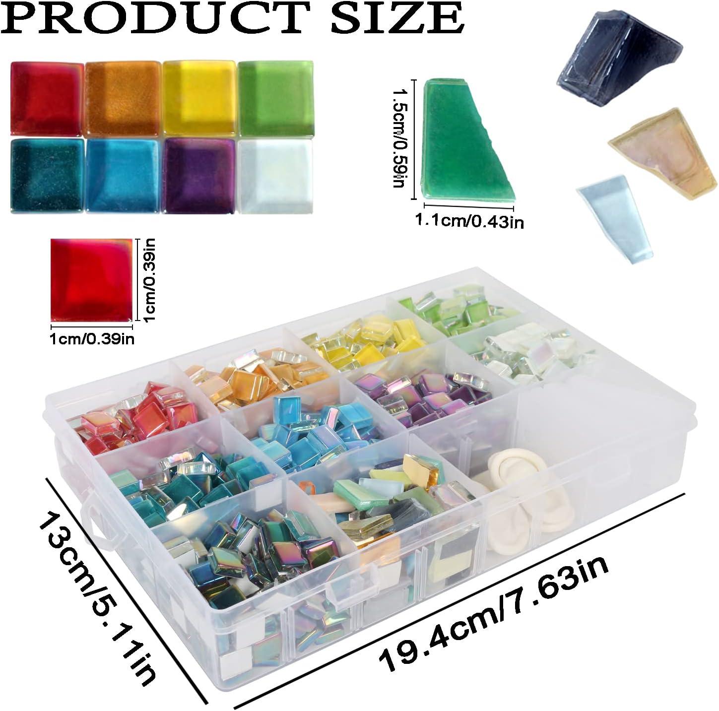 Incraftables Mosaic Tiles for Crafts (530 Pieces). Assorted Mosaic