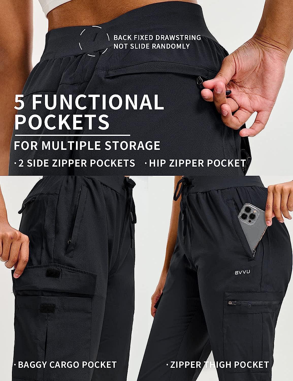 Zip-Pocket Joggers - Women