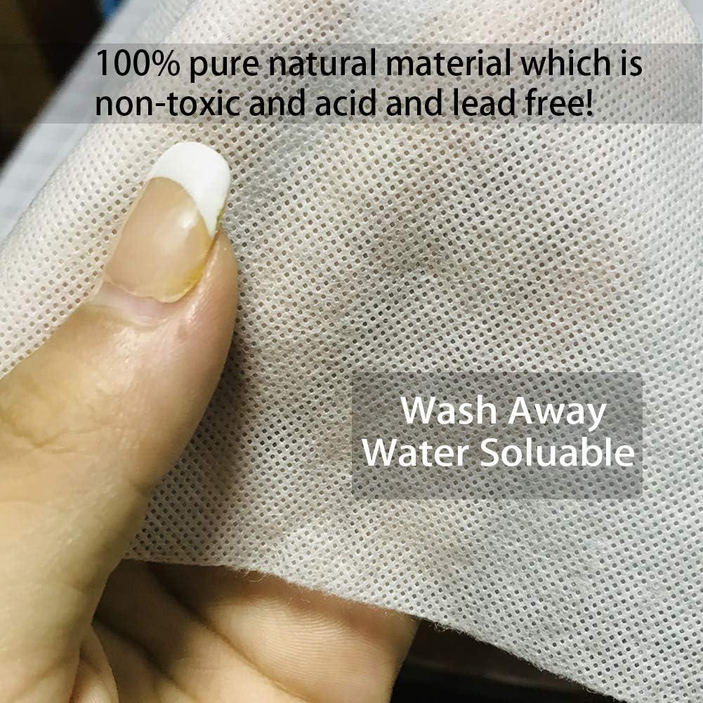 Wash-Away Water Soluble Embroidery Stabilizers