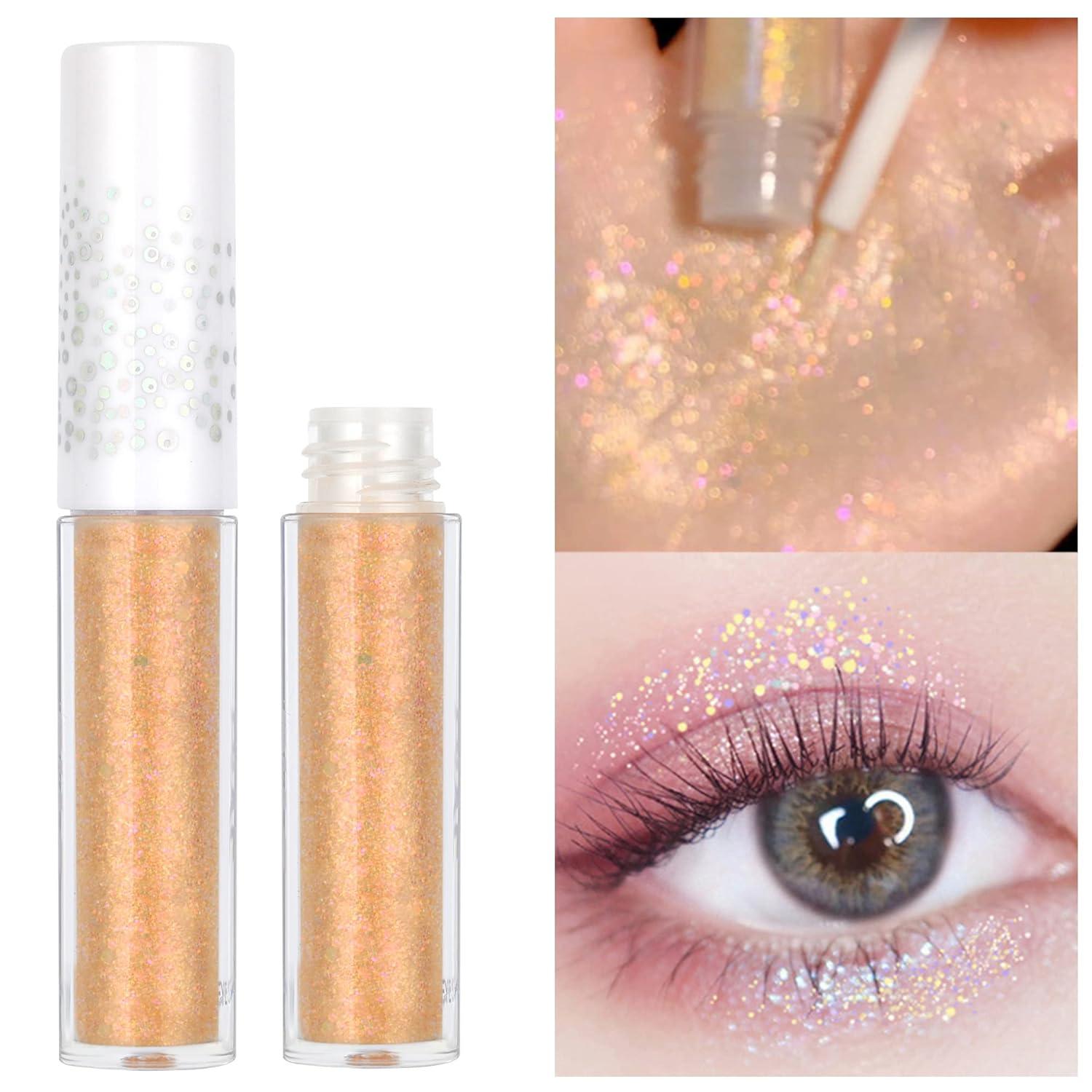 Geeneiya Liquid Glitter Eyeshadow Korean Makeup Under Eye Shadow  Bling,Pigmented, Long Lasting, Quick Drying, Loose Glitter Glue for  Crystals EyeMakeup (Colorful Galaxy 01)… : : Beauty & Personal Care