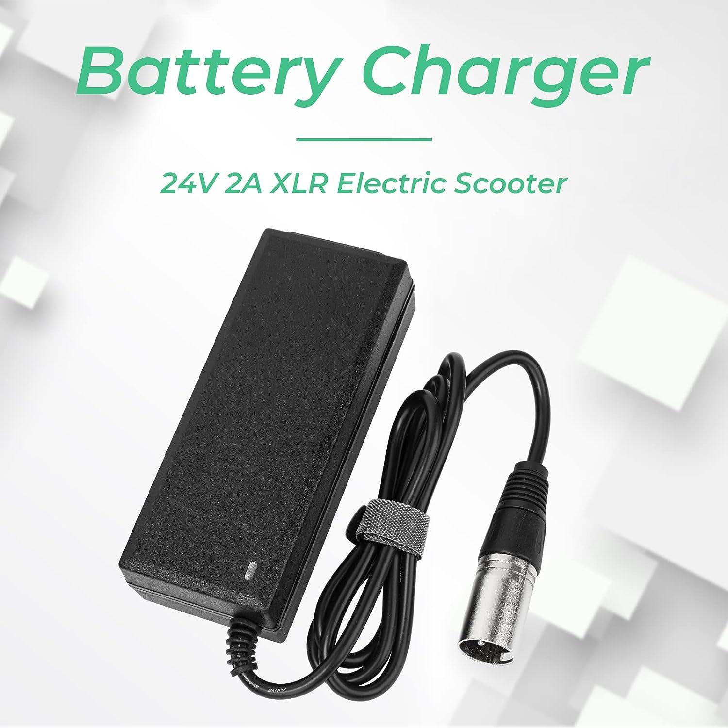 24V 2A Electric Scooter Charger for Go-Go Elite Traveller Plus HD US