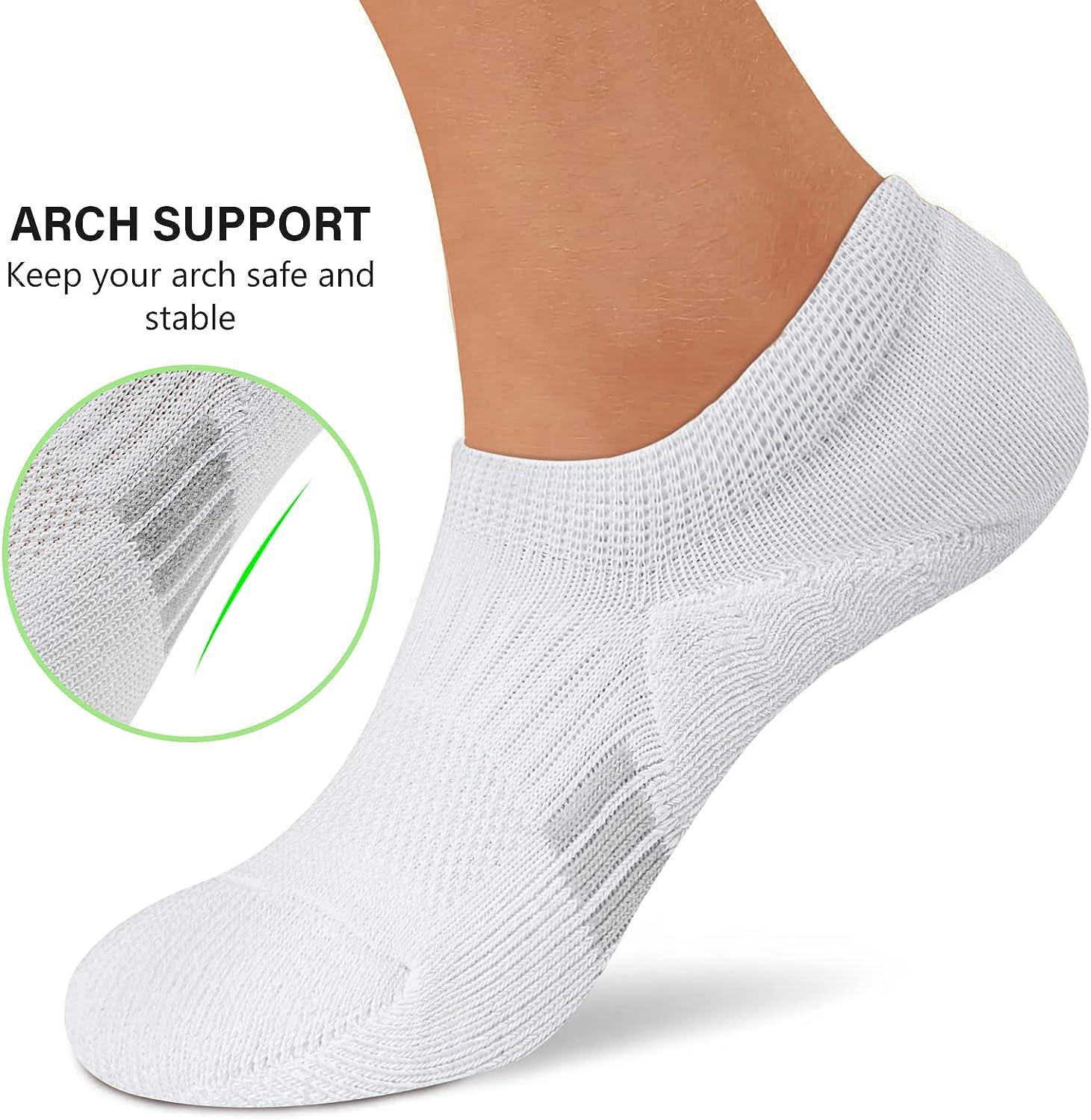 6pairs Women'S No Show Socks With Silicone Anti-Slip Heel Grip