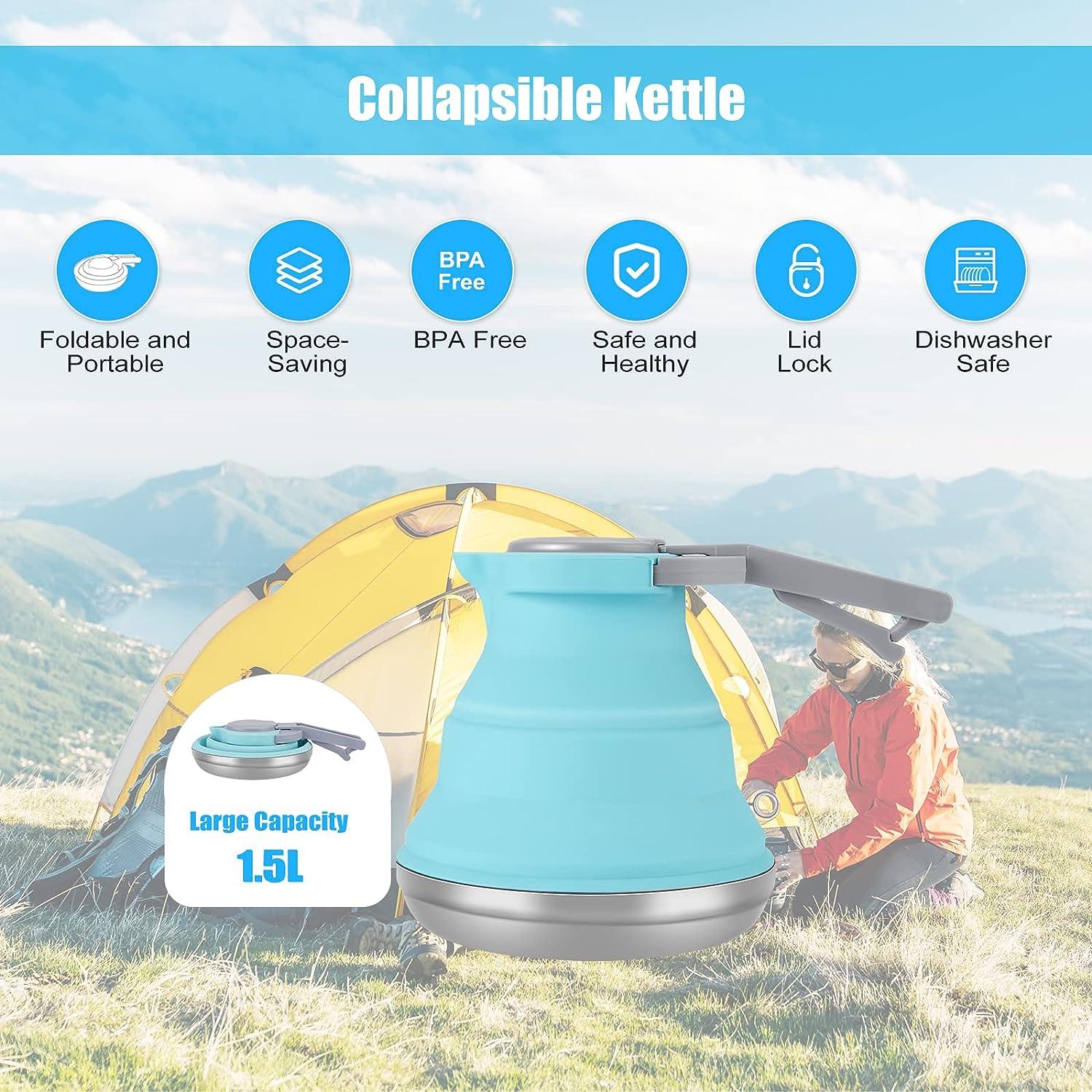 Portable Foldable Kettle And Cup - ApolloBox