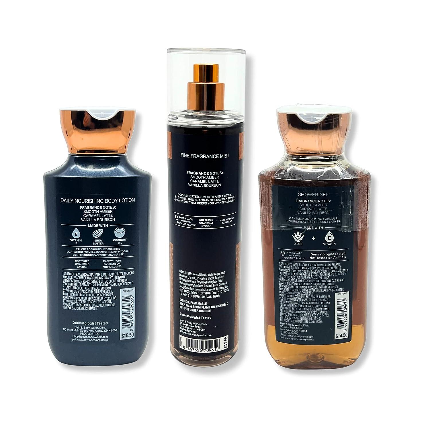 Bath & Body Works - Midnight Amber Glow - 3 pc Bundle - Shower Gel - 10 fl  oz, Fine Fragrance Mist - 8 fl oz and Daily Nourishing Body Lotion - 8 fl