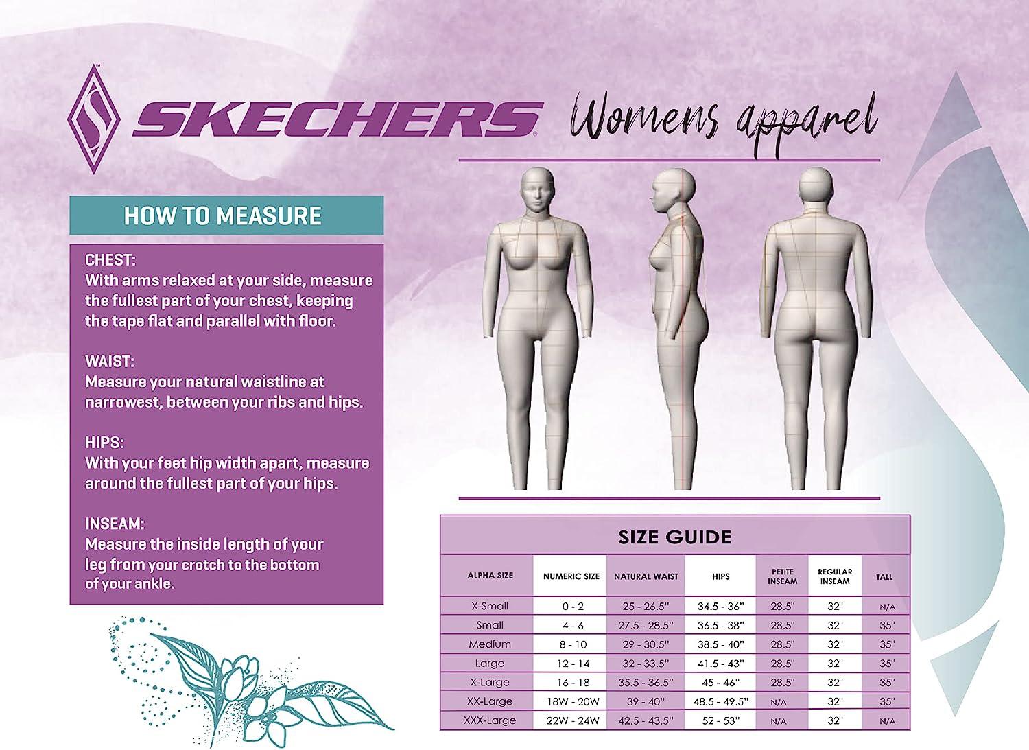 Skechers Women's Go Walk High Waisted Crop Pant XX-Large Heathered