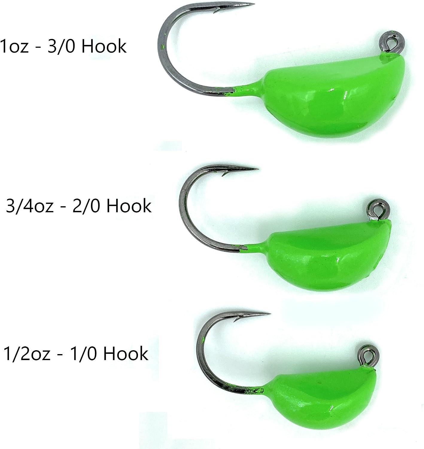 Sheepshead Jig, 2 Pack, Standup Style Jig, Saltwater Fishing Jig, Ultra  Tough Powder Coat Finish with 2X Hook, 1/2-2oz Sizes, Multiple Colors, Made  in The USA 1oz Orange Crab