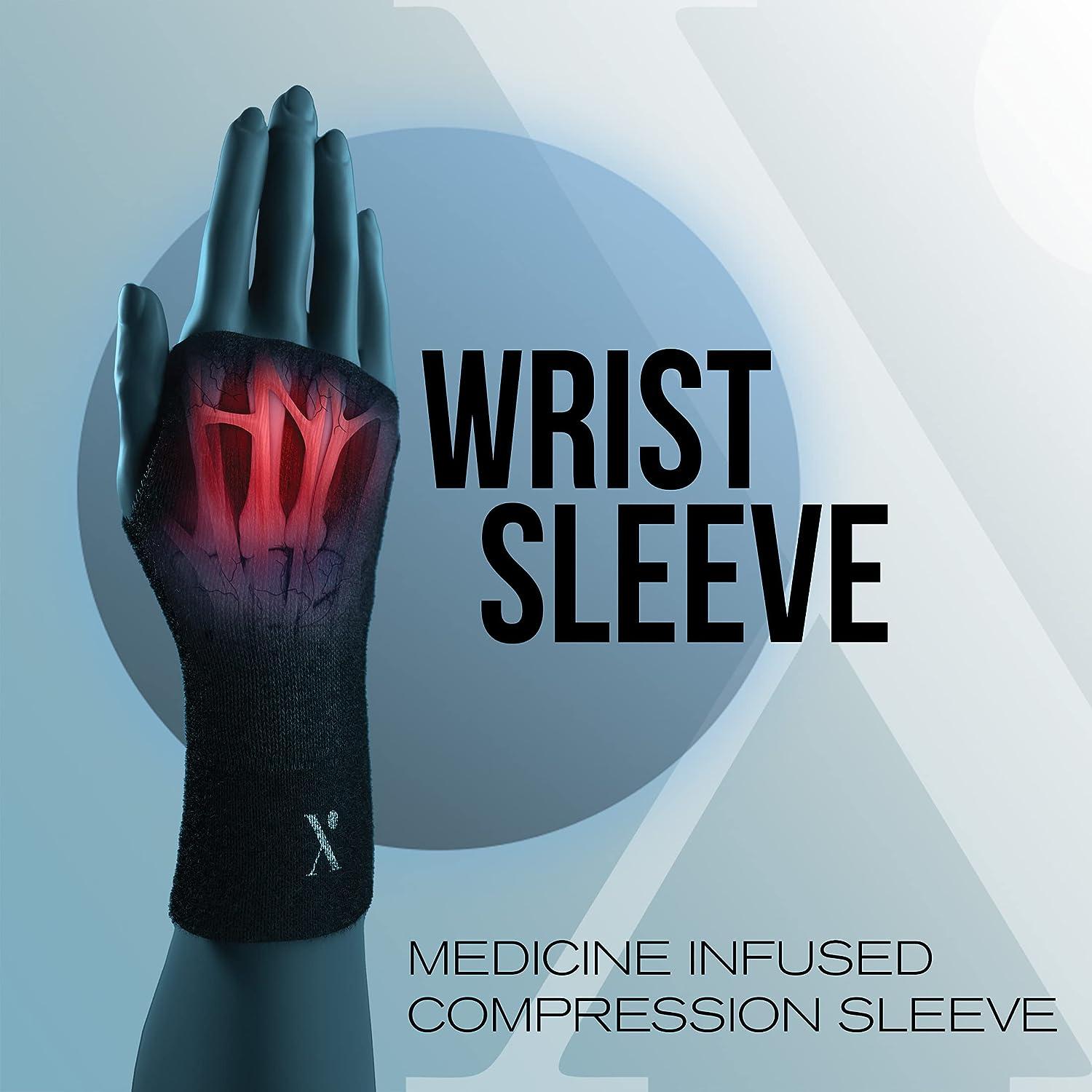 Pain Relieving Wrist Compression Sleeve for Men & Women, Hand and Wrist  Support