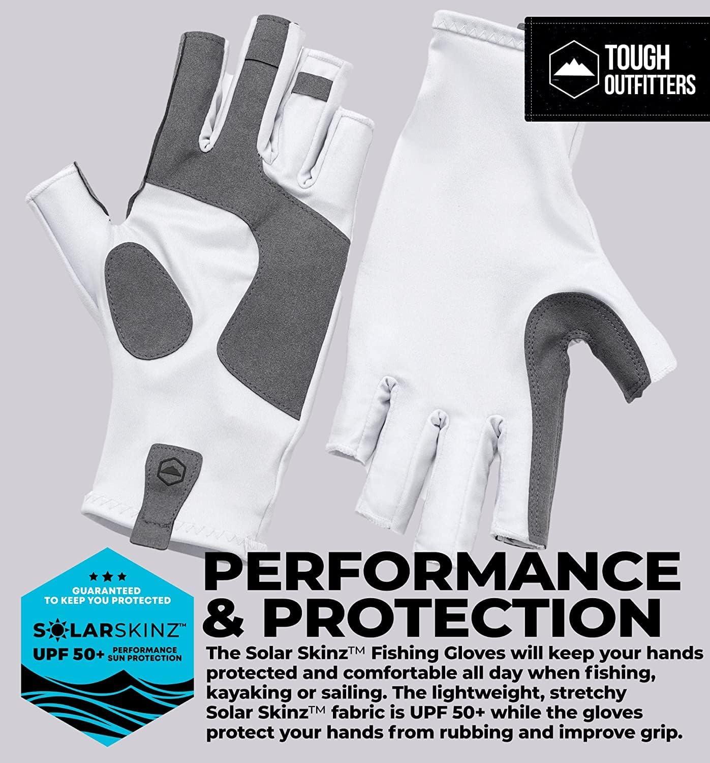 VORCOOL UV Protection Fishing Fingerless Gloves Anti-Slip Fishing Gloves  for Cycling Climbing Fishing Riding Kayaking