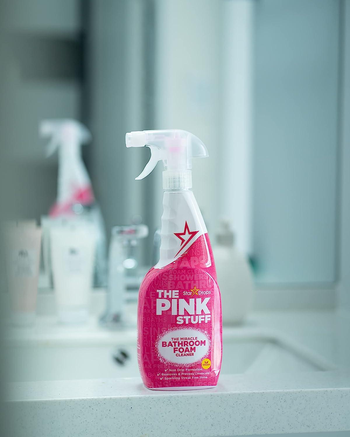Stardrops - The Pink Stuff - The Miracle Bathroom Foam Cleaner 750ml 2-Pack  Bundle 25.36 Fl Oz (Pack of 2)