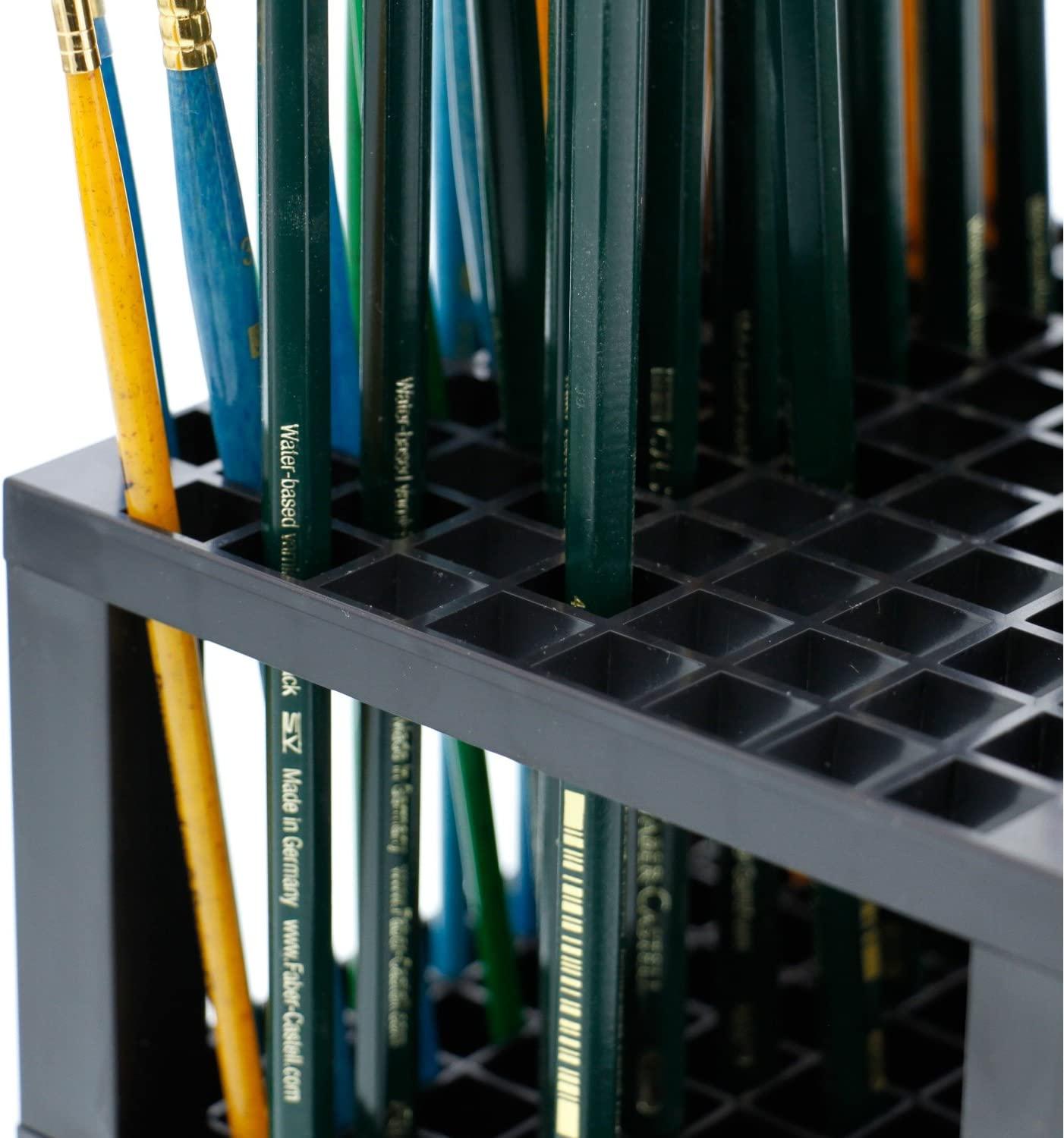 Plastic Pencil Pen Marker Pen Paint Brush Holder Organizer Storage Rack 96  Hole