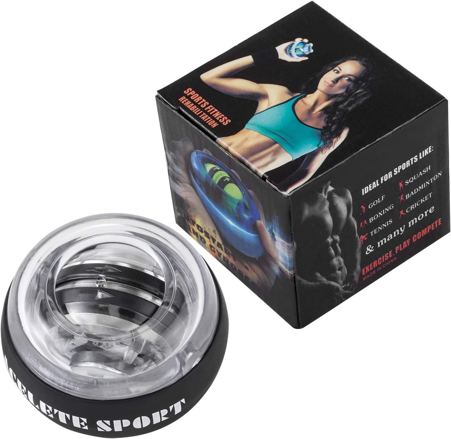 Auto Start Wrist Powwer Gyroscopic Ball Forearm Exerciser Black Gyro Ball -  China Handgrips and Grip Trainer price