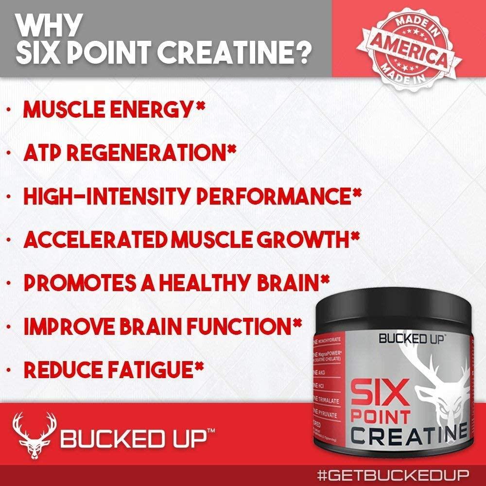 Bucked Up Six Point Creatine™ Six Types Of Creatine For Men And Women 8042