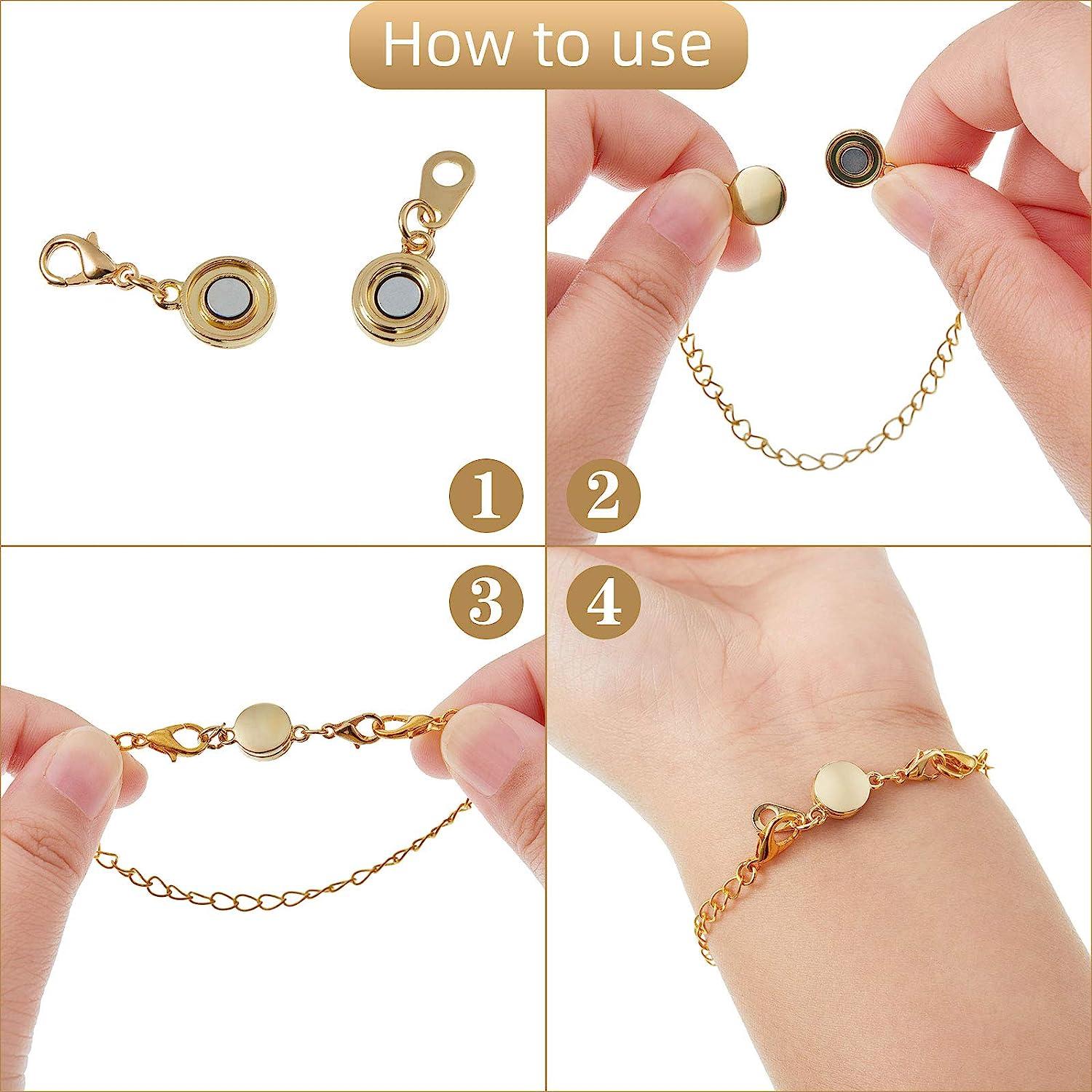 Designer Gold Magnet Jewelry Necklace Extender