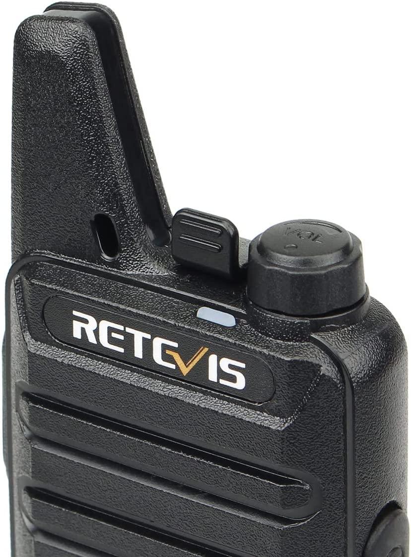 Retevis RT22 Rechargeable,Long Range Handsfree Business Walkie Talkies for  Adults(Black,10 Pack) 