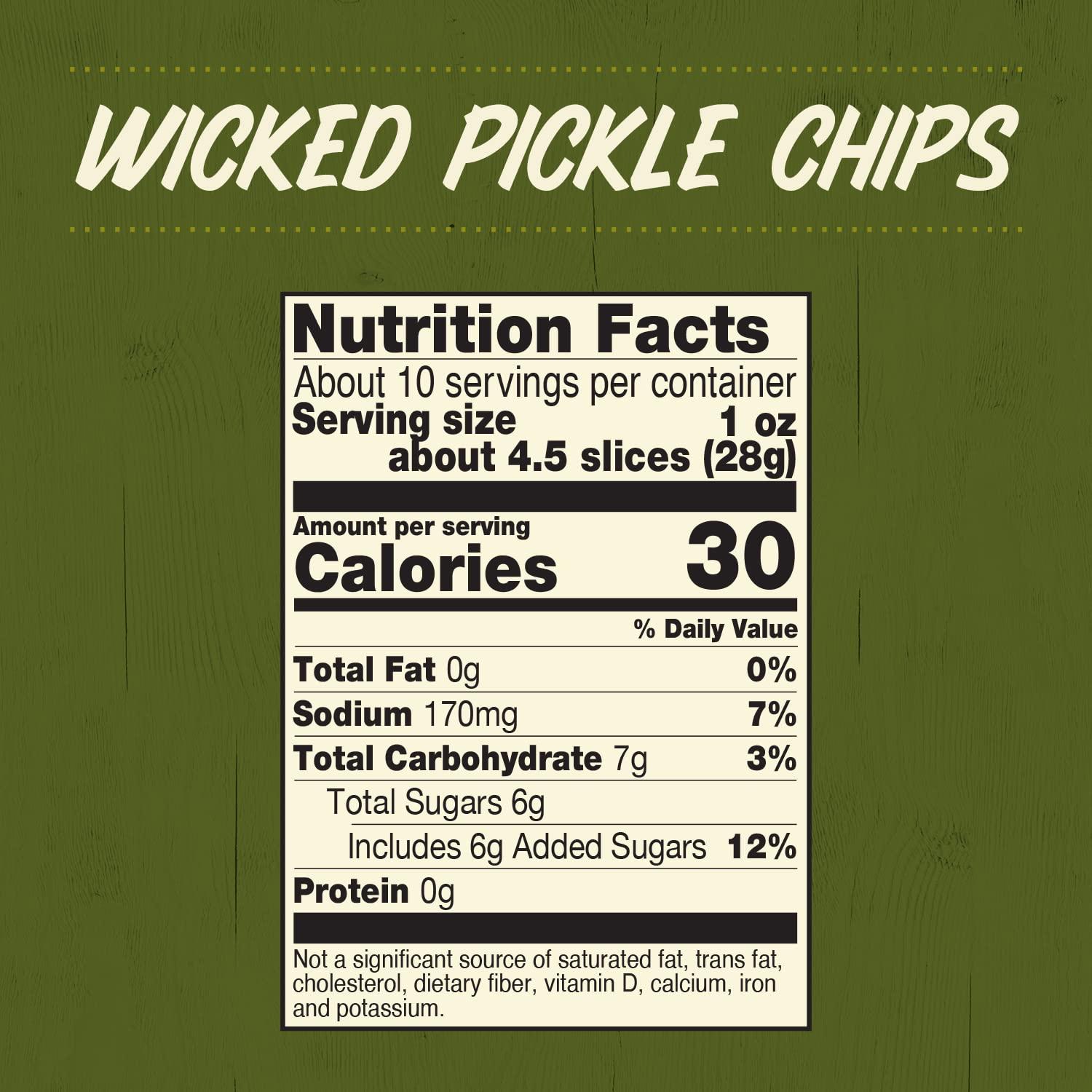 Wickles Wicked Pickle Chips, 16 oz (Pack - 6)