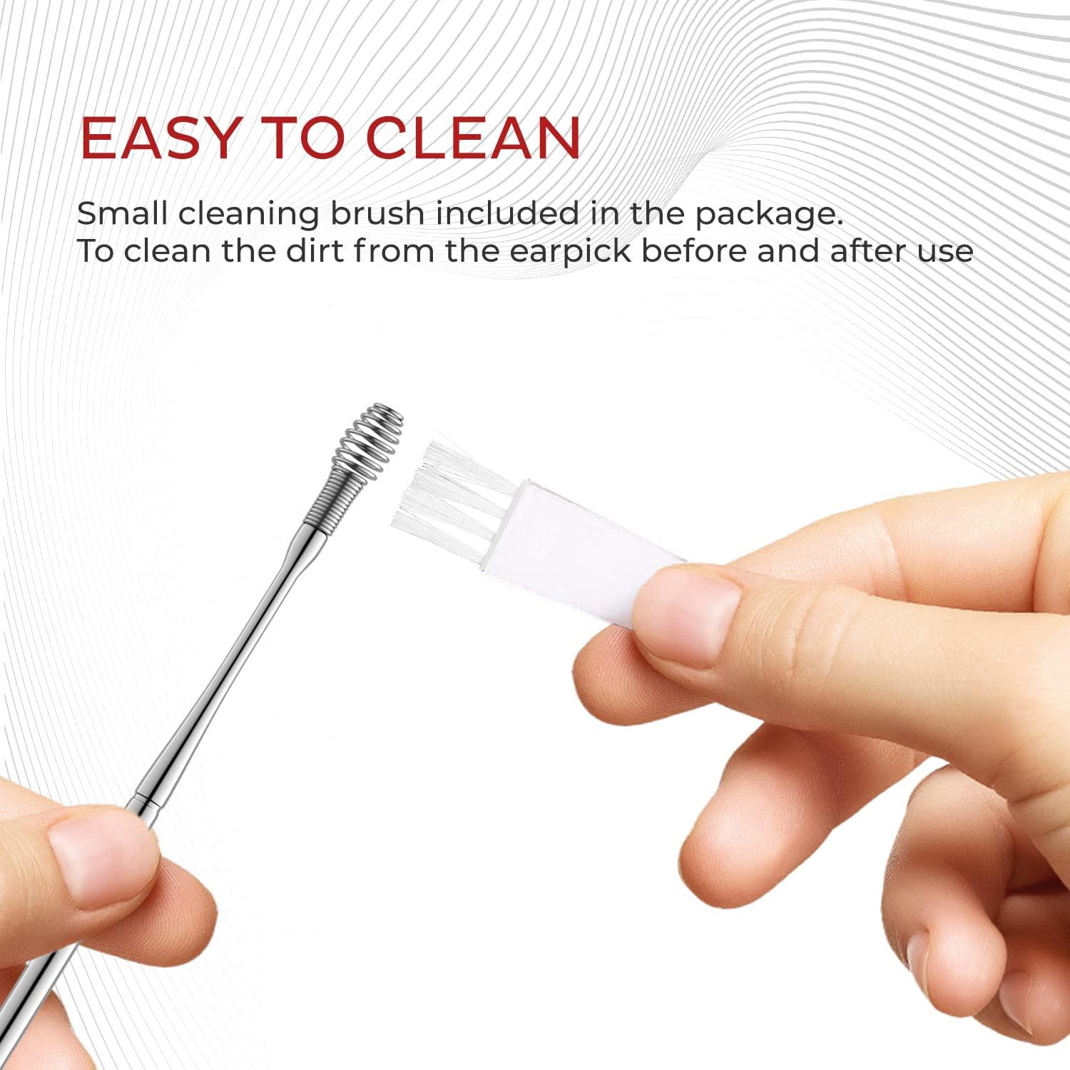 Customer reviews: TOTCLEAR Ear Wax Removal Stainless Steel 360°  Spiral Ear Care Tools