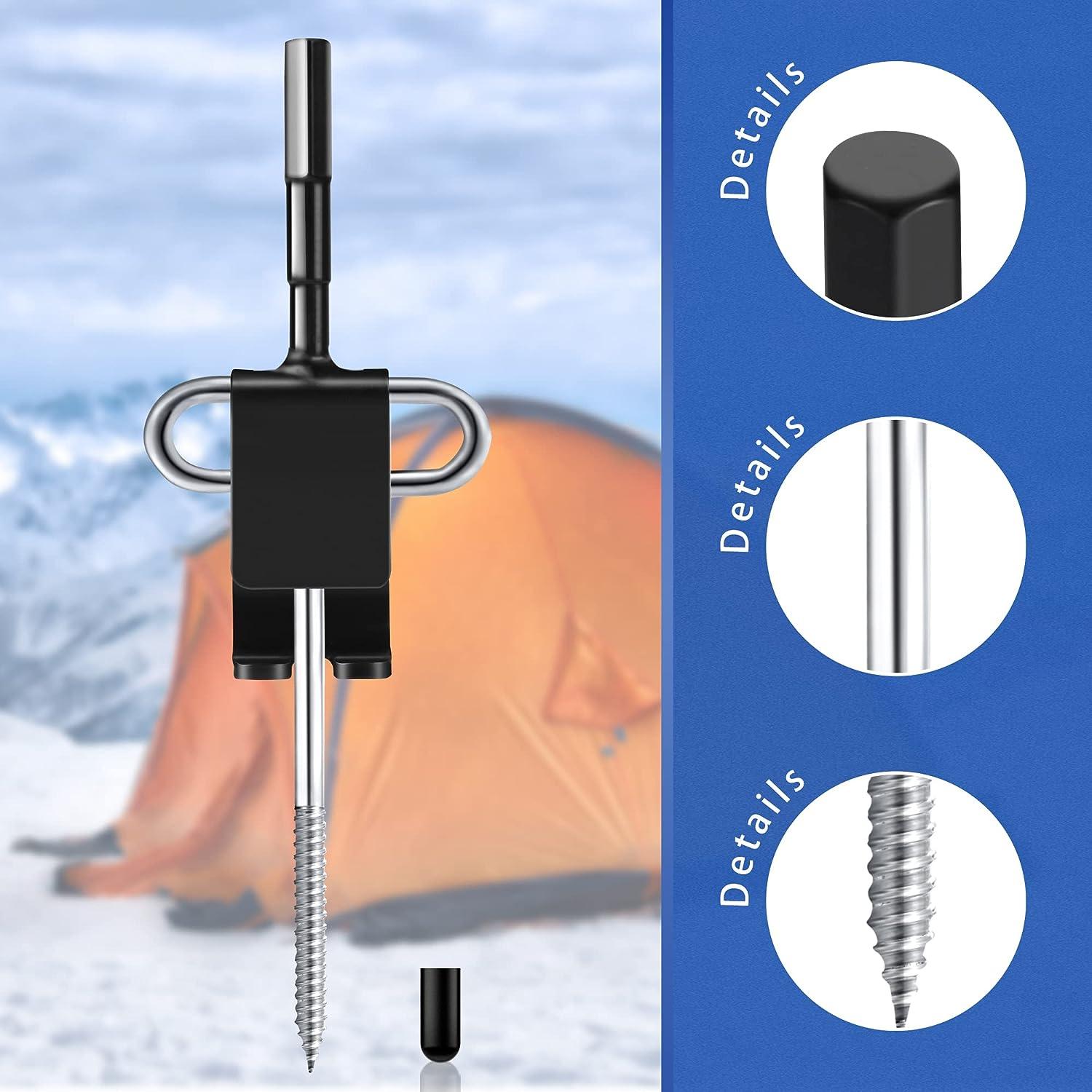 Ice Fishing Anchor Tool Ice Anchor Drill Adapter Outdoor Camping