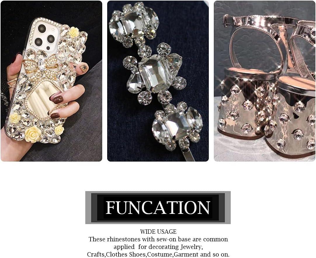 100 Sew on Crystal Rhinestones With Claw,mini Crystal Gems Sewing