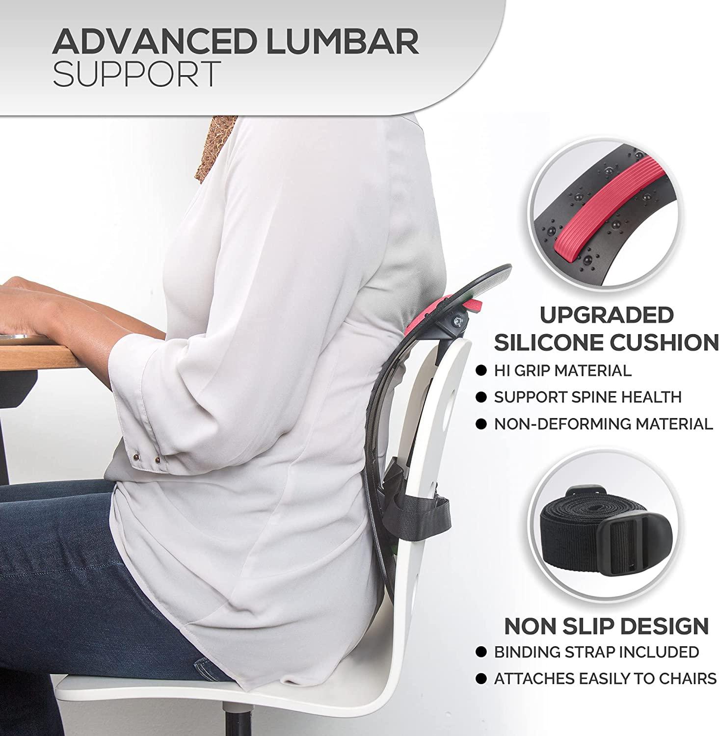 Inflatable Lumbar Support Massage Pillows - for Back Pain Relief